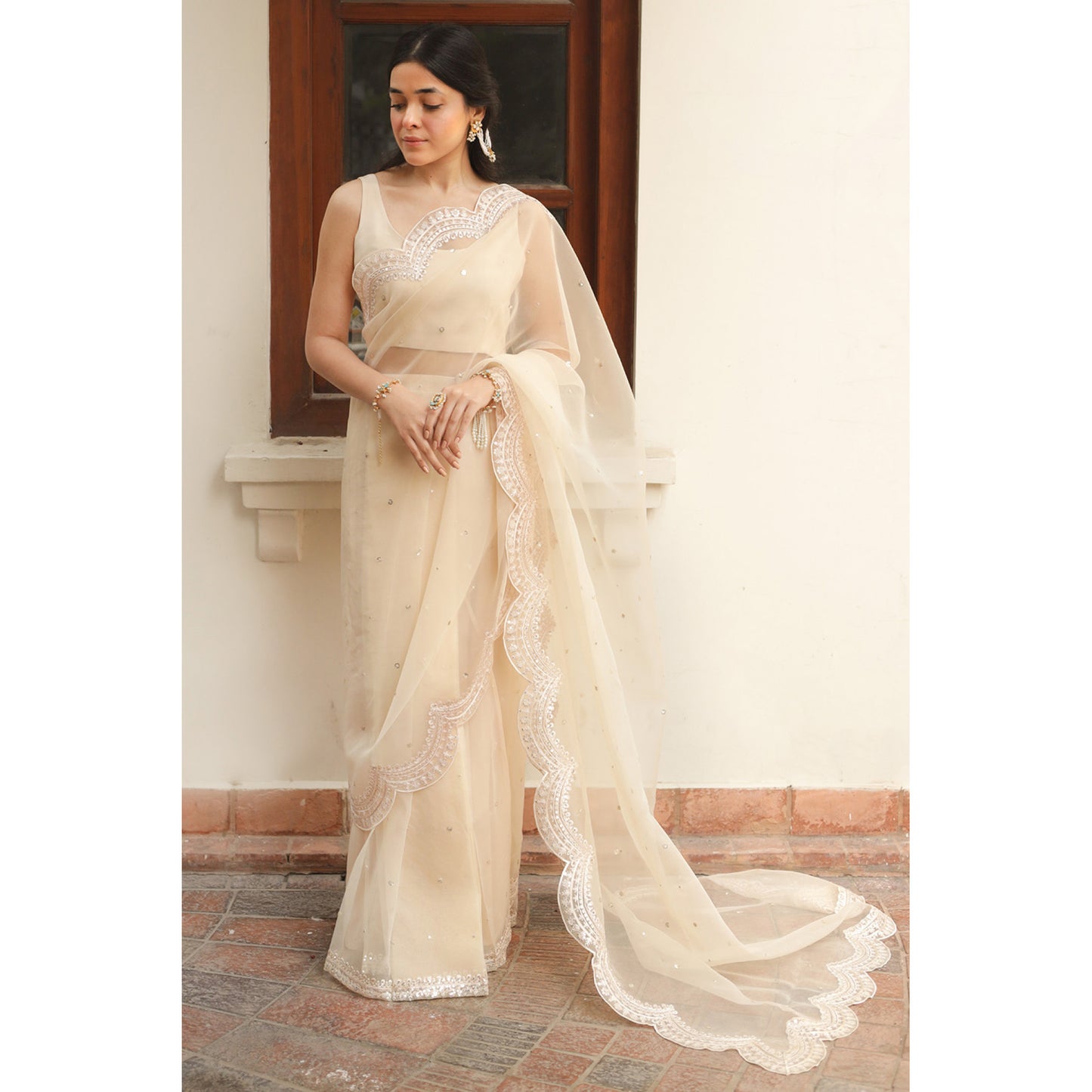 IVORY SAREE | DYOT