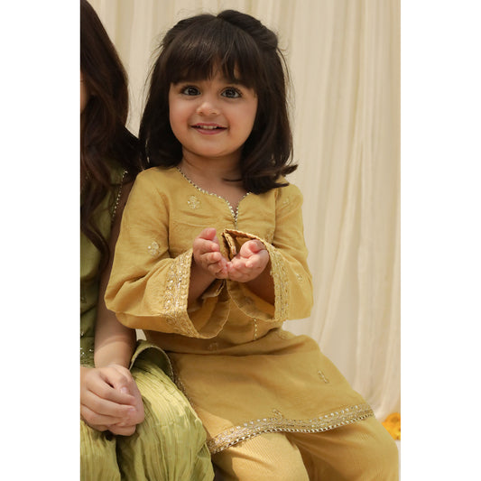 MUSTARD OUTFIT | CHOTI EID '23 | DYOT | KIDS WEAR