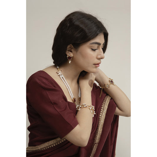 MAROON SAREE | DYOT