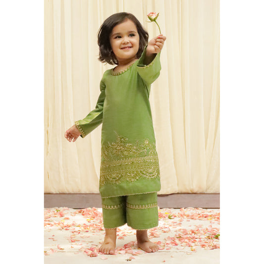 GREEN OUTFIT | BARI EID '23 | DYOT | KIDS WEAR