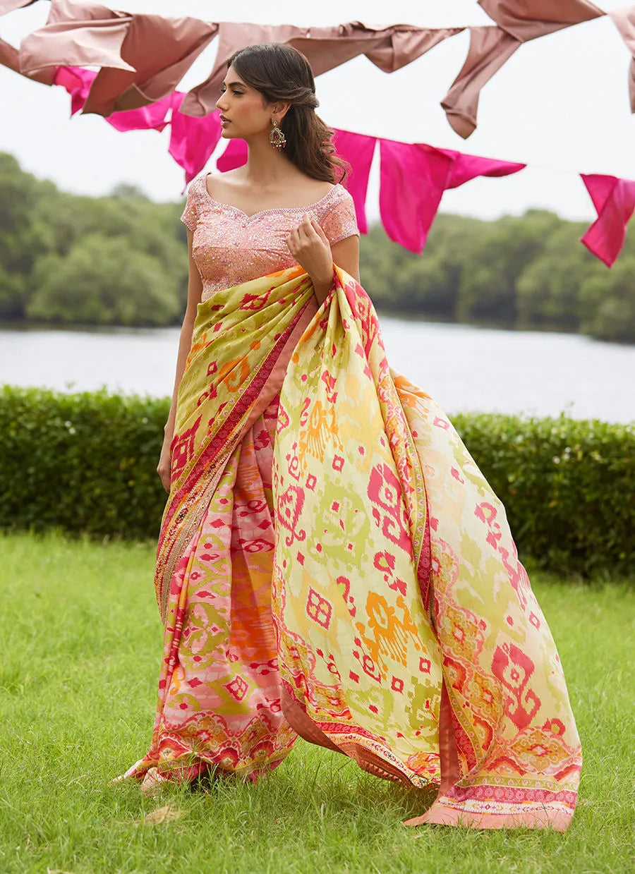 Rang Saree | Mayna Festive Luxe Pret '25 | FARAH TALIB AZIZ