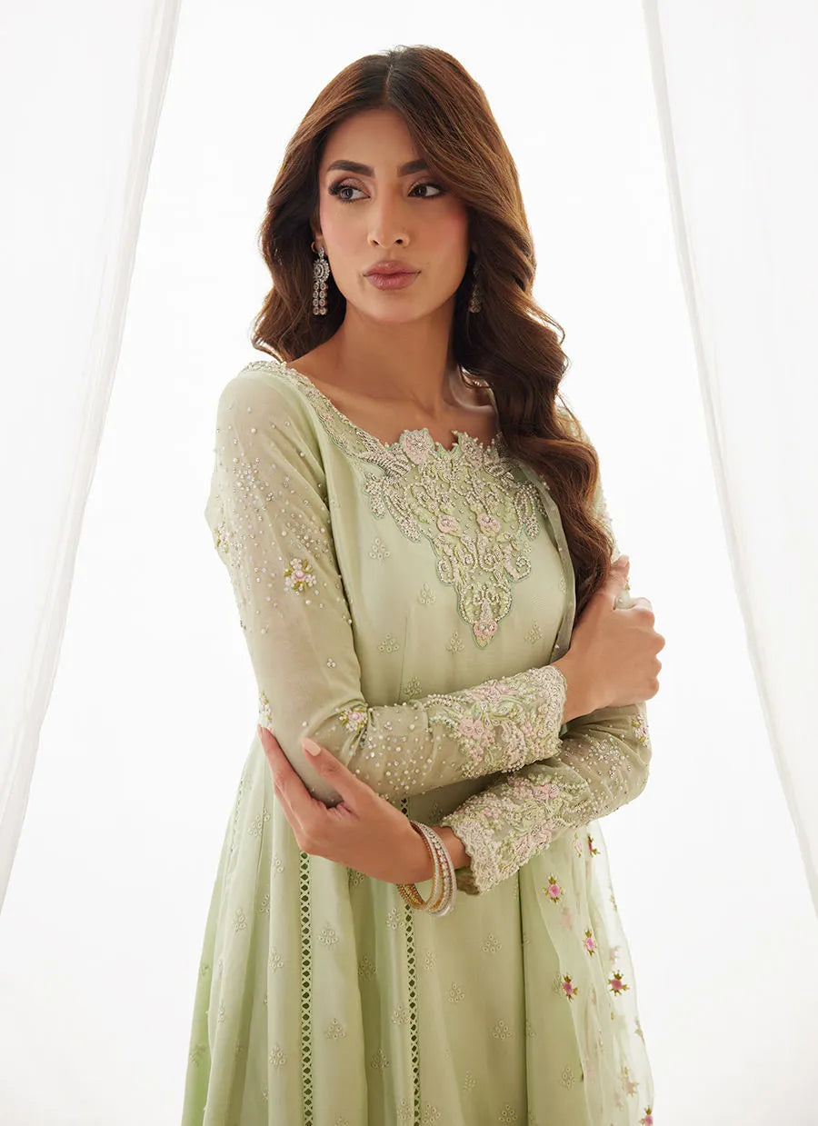 Leni Apple Green Shirt And Dupatta | LUXE PRET' 25 | FARAH TALIB AZIZ
