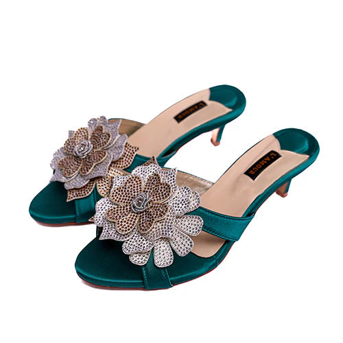 Fiona Green Kitten | L'AMOUR | FOOTWEAR