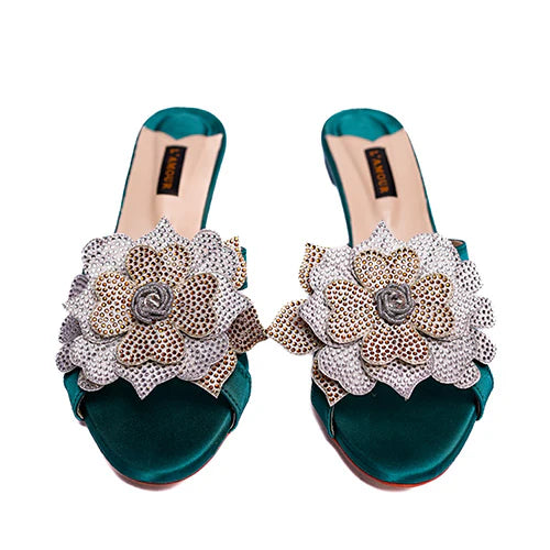 Fiona Green Kitten | L'AMOUR | FOOTWEAR
