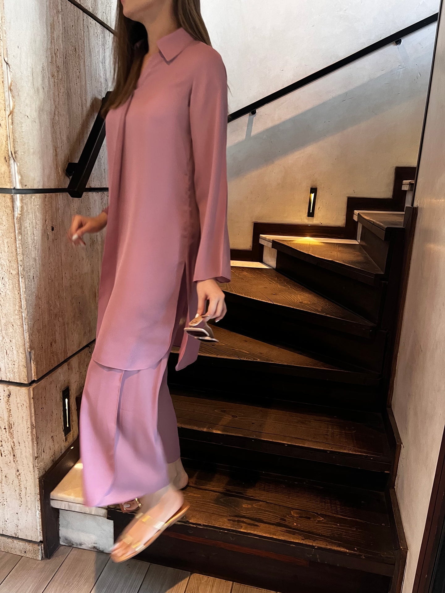 LAVENDER OAK TUNIC WITH TULIP PANTS | Sak Atelier