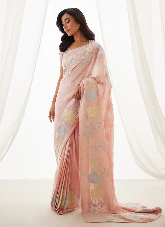 Neve Blush Saree And Blouse | LUXE PRET' 25 | FARAH TALIB AZIZ