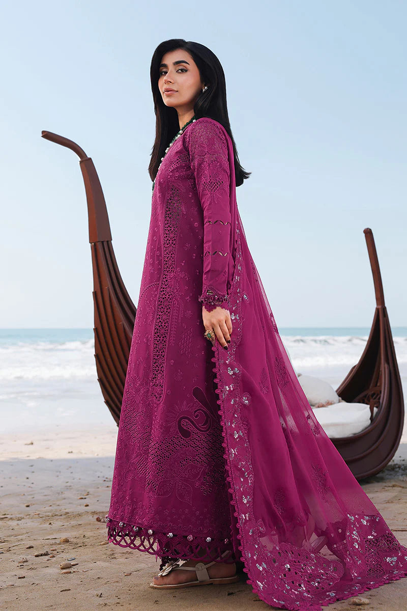 SA-01 ZARA | Qalamkar - Sahil Luxury Lawn’26