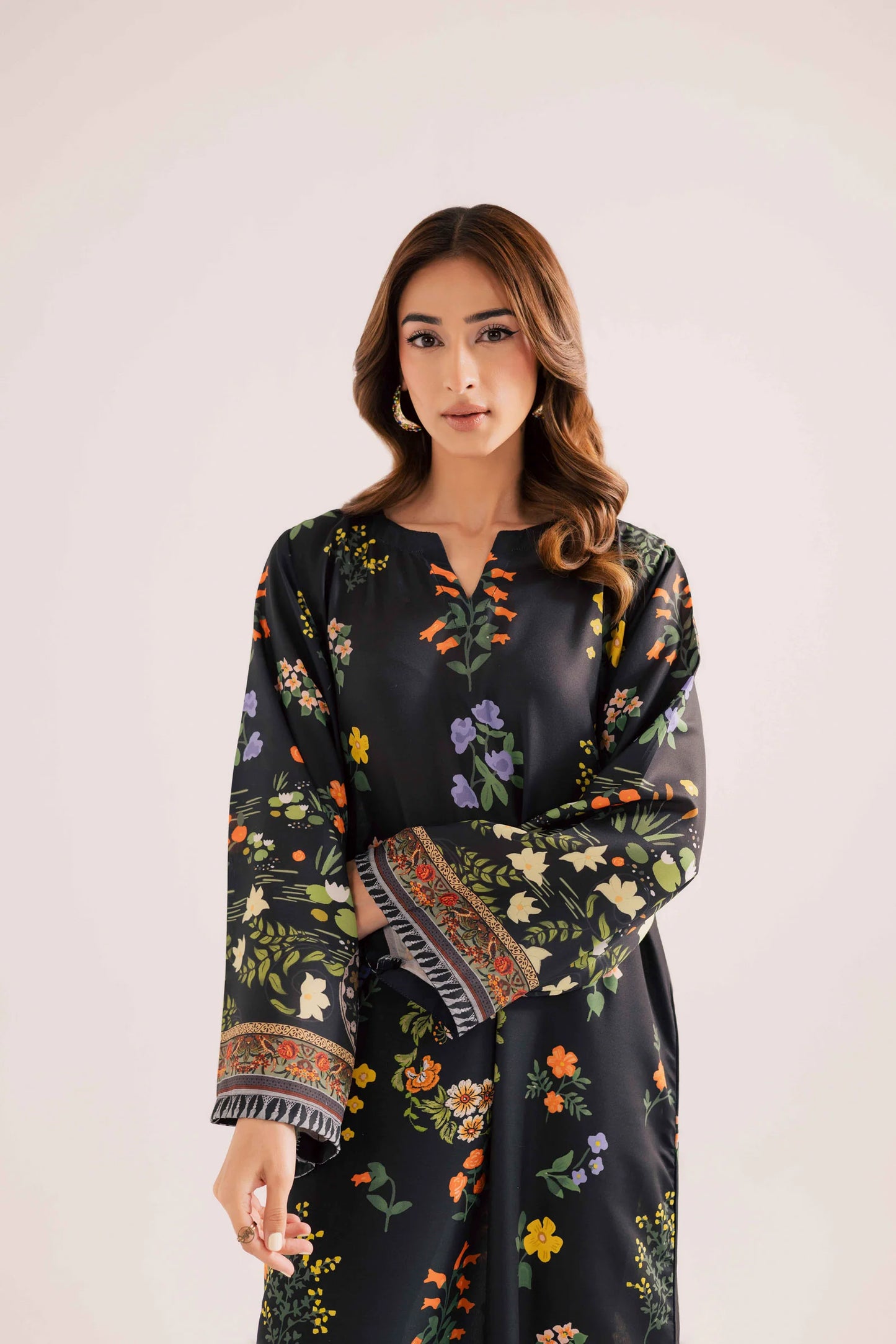 KF01 - Winter Printed Kaftaan | Winter Kaftaan | Silayi Pret
