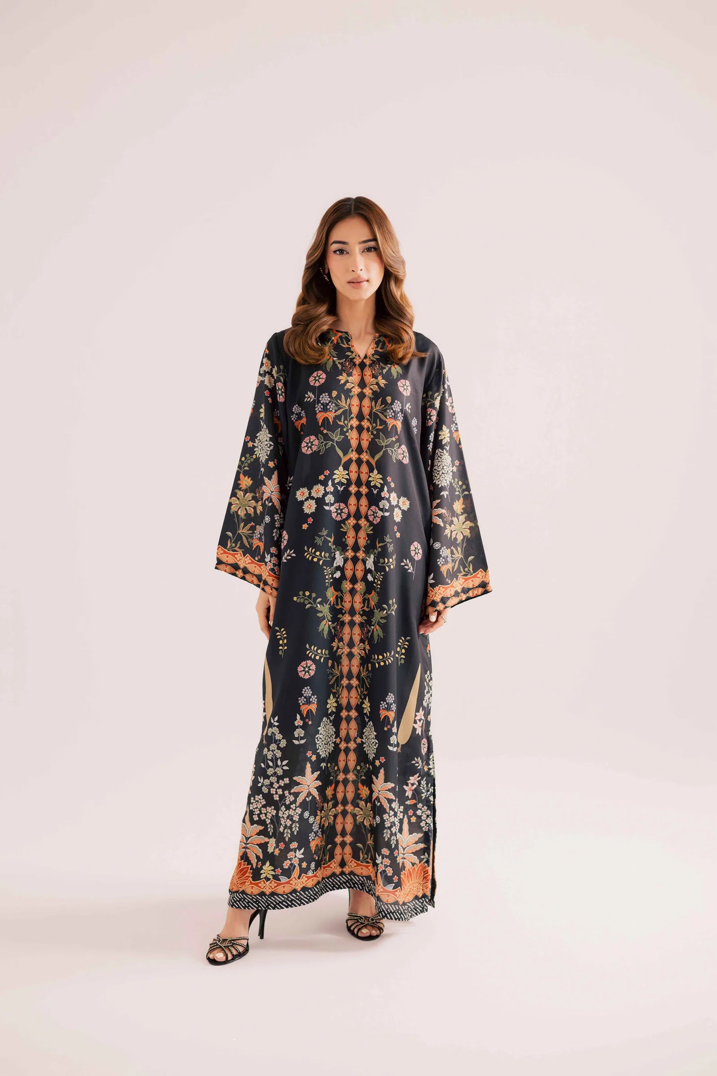KF02 - Winter Printed Kaftaan | Winter Kaftaan | Silayi Pret