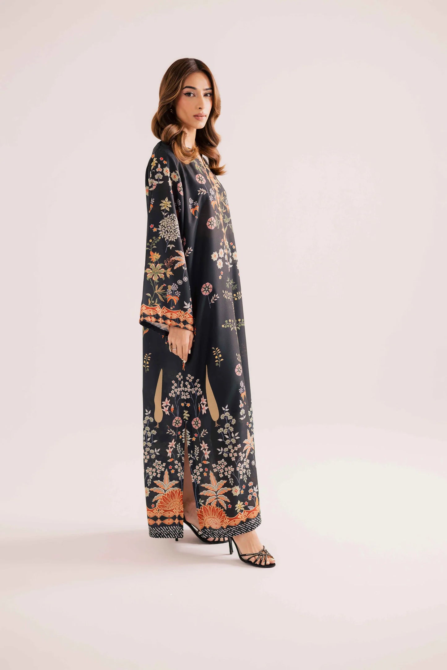 KF02 - Winter Printed Kaftaan | Winter Kaftaan | Silayi Pret