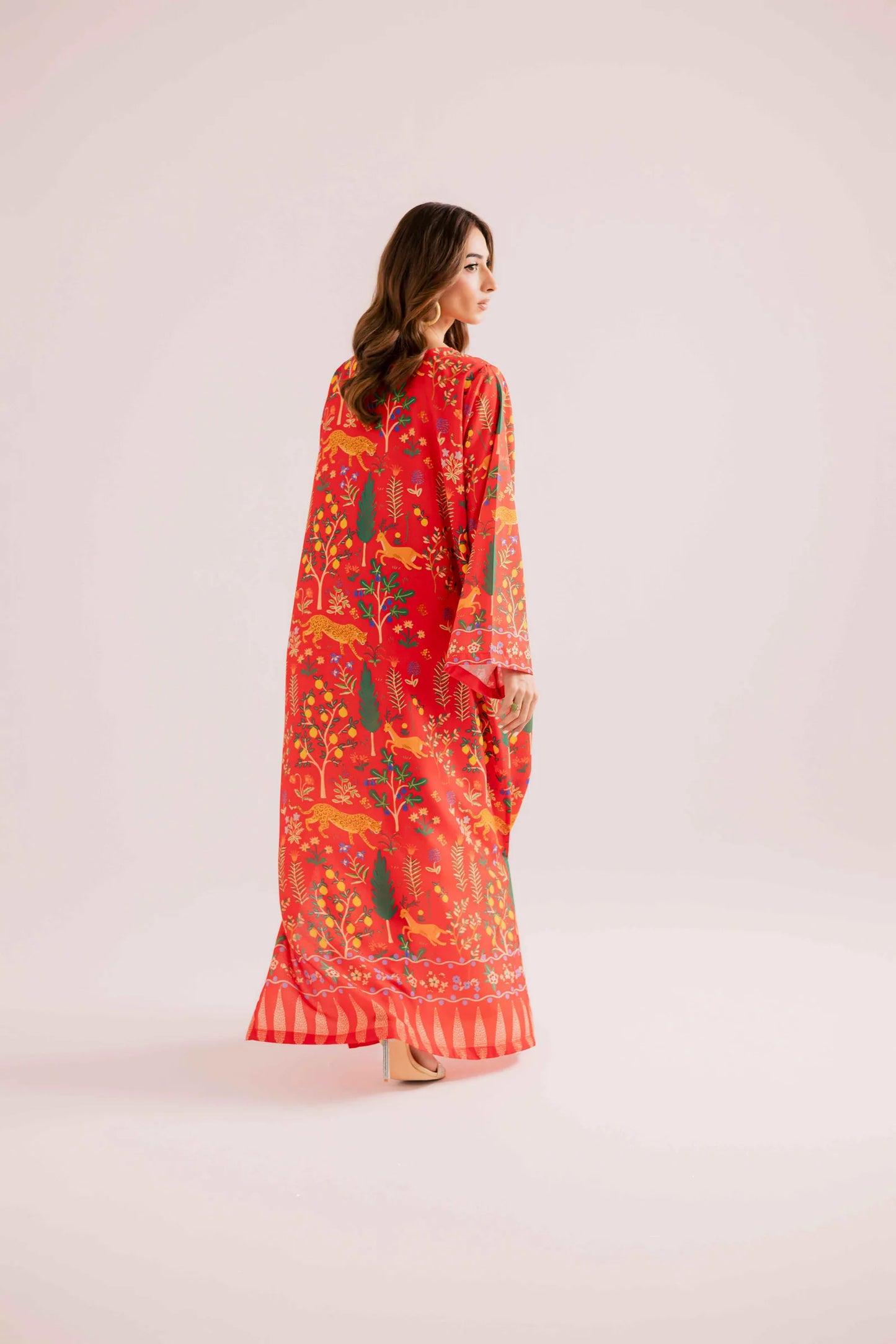 KF03 - Winter Printed Kaftaan | Winter Kaftaan | Silayi Pret