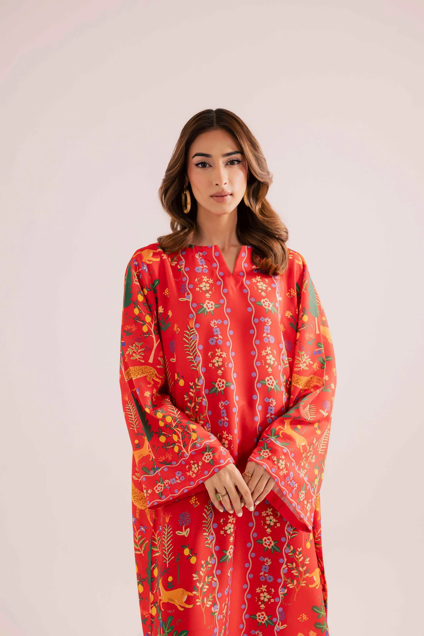 KF03 - Winter Printed Kaftaan | Winter Kaftaan | Silayi Pret