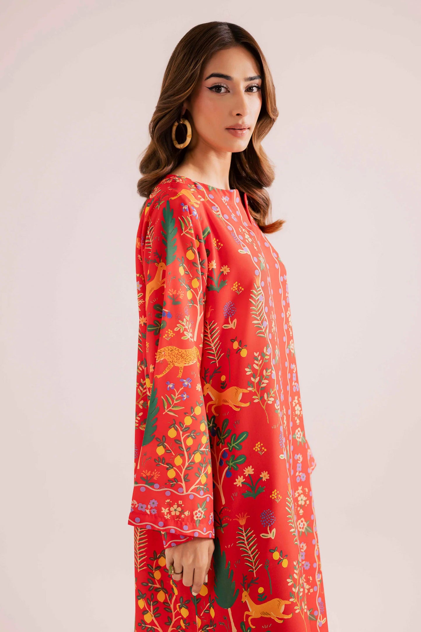 KF03 - Winter Printed Kaftaan | Winter Kaftaan | Silayi Pret