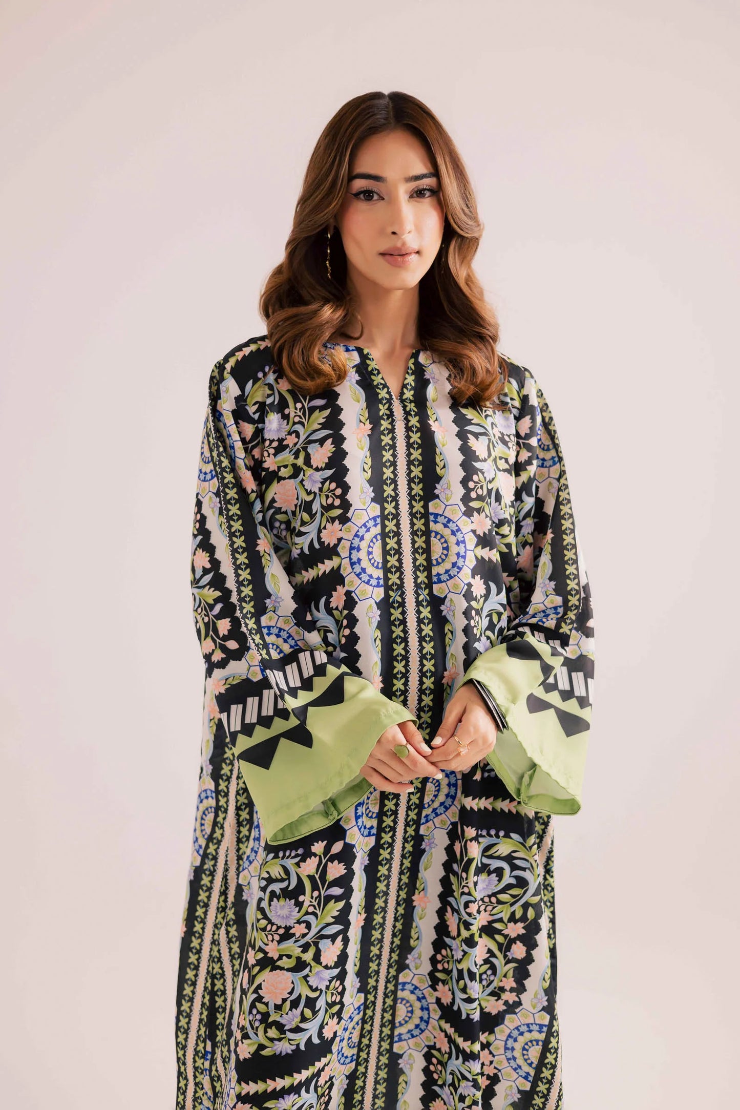 KF04 - Winter Printed Kaftaan | Winter Kaftaan | Silayi Pret