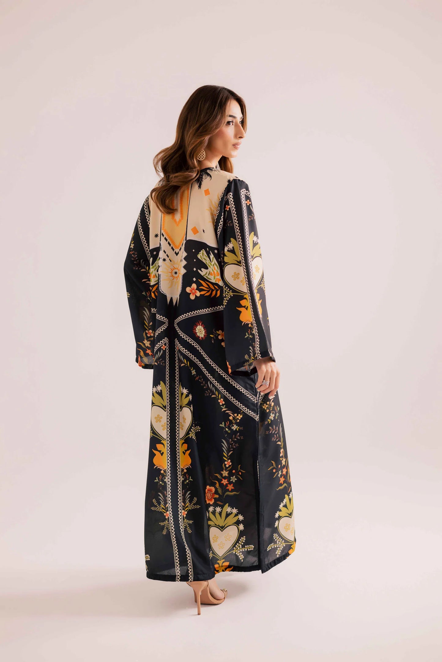 KF05 - Winter Printed Kaftaan | Winter Kaftaan | Silayi Pret