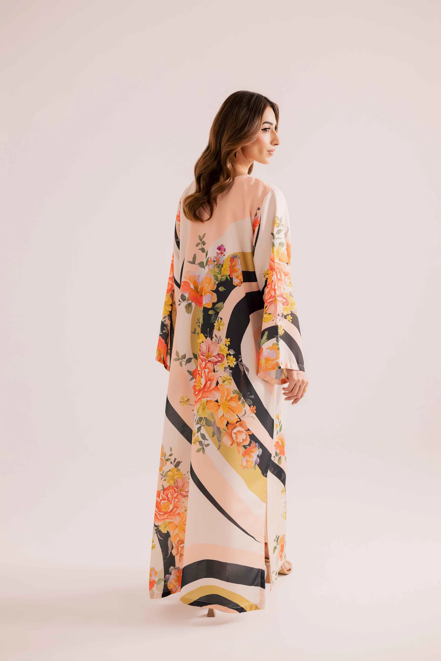 KF07 - Winter Printed Kaftaan | Winter Kaftaan | Silayi Pret