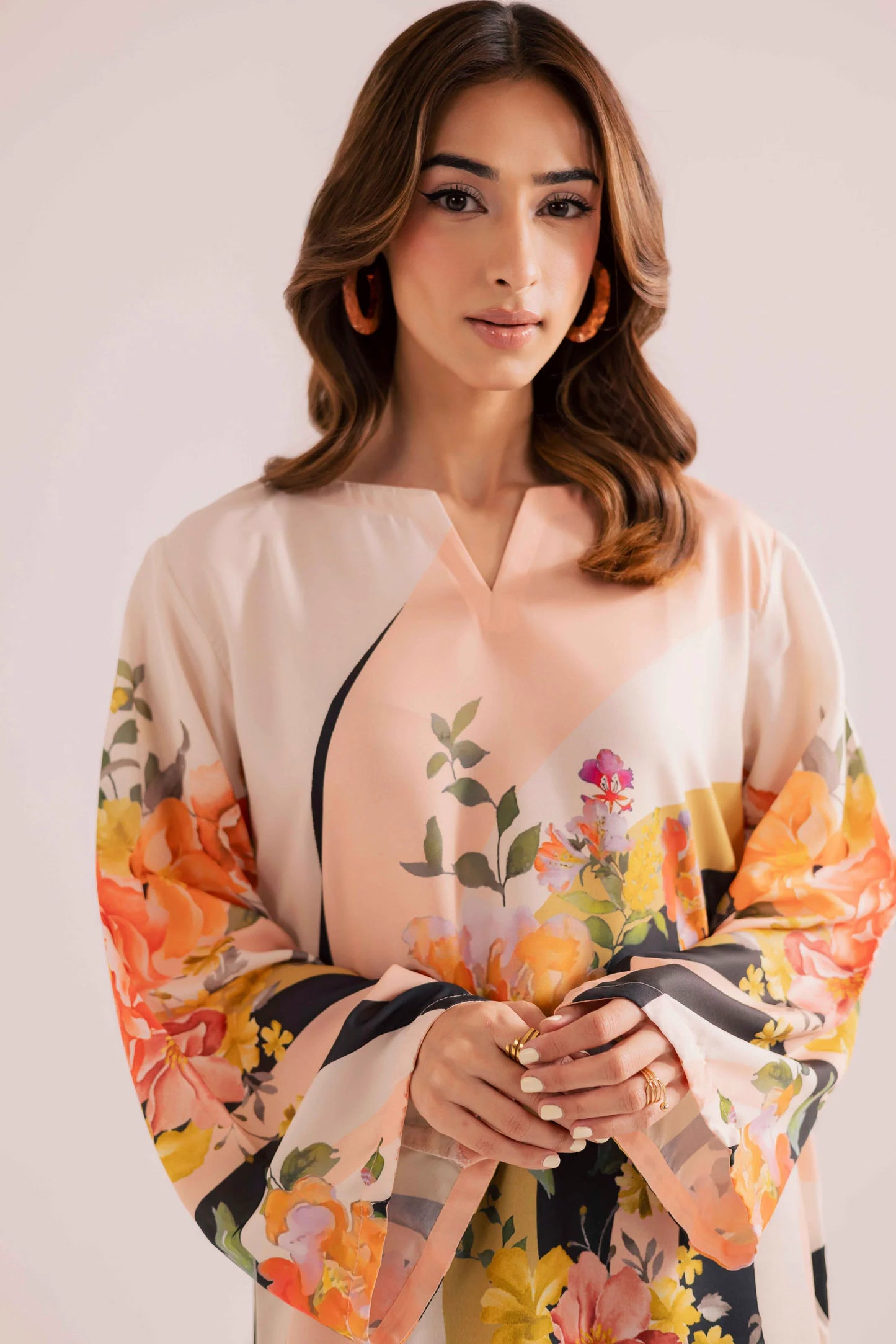 KF07 - Winter Printed Kaftaan | Winter Kaftaan | Silayi Pret