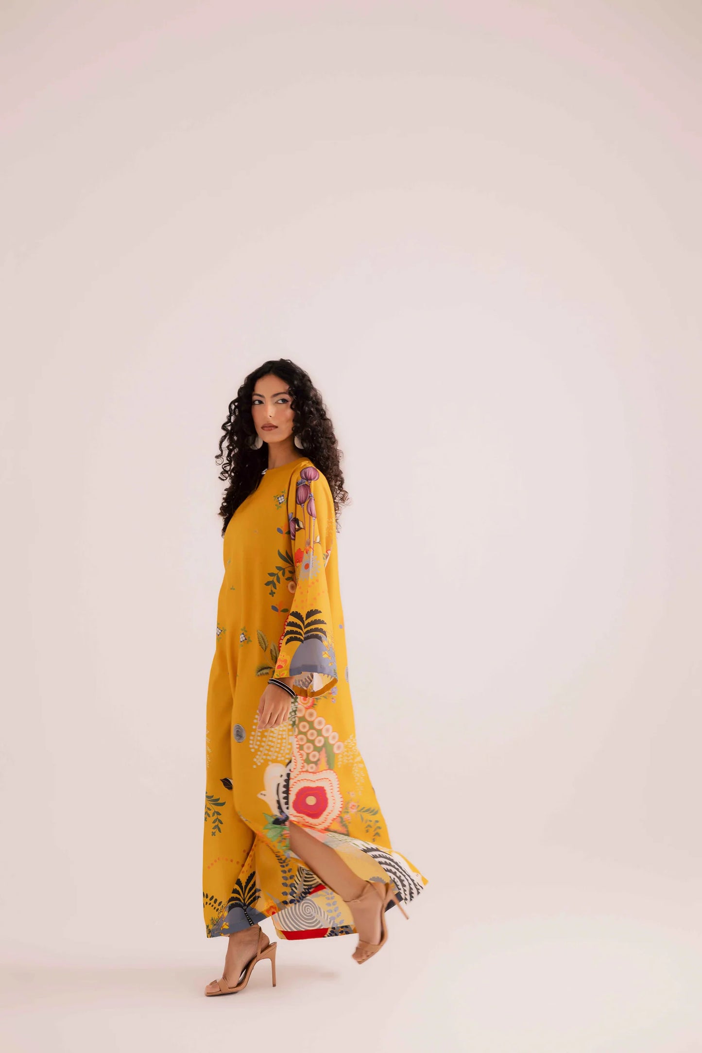 KF10 - Winter Printed Kaftaan | Winter Kaftaan | Silayi Pret