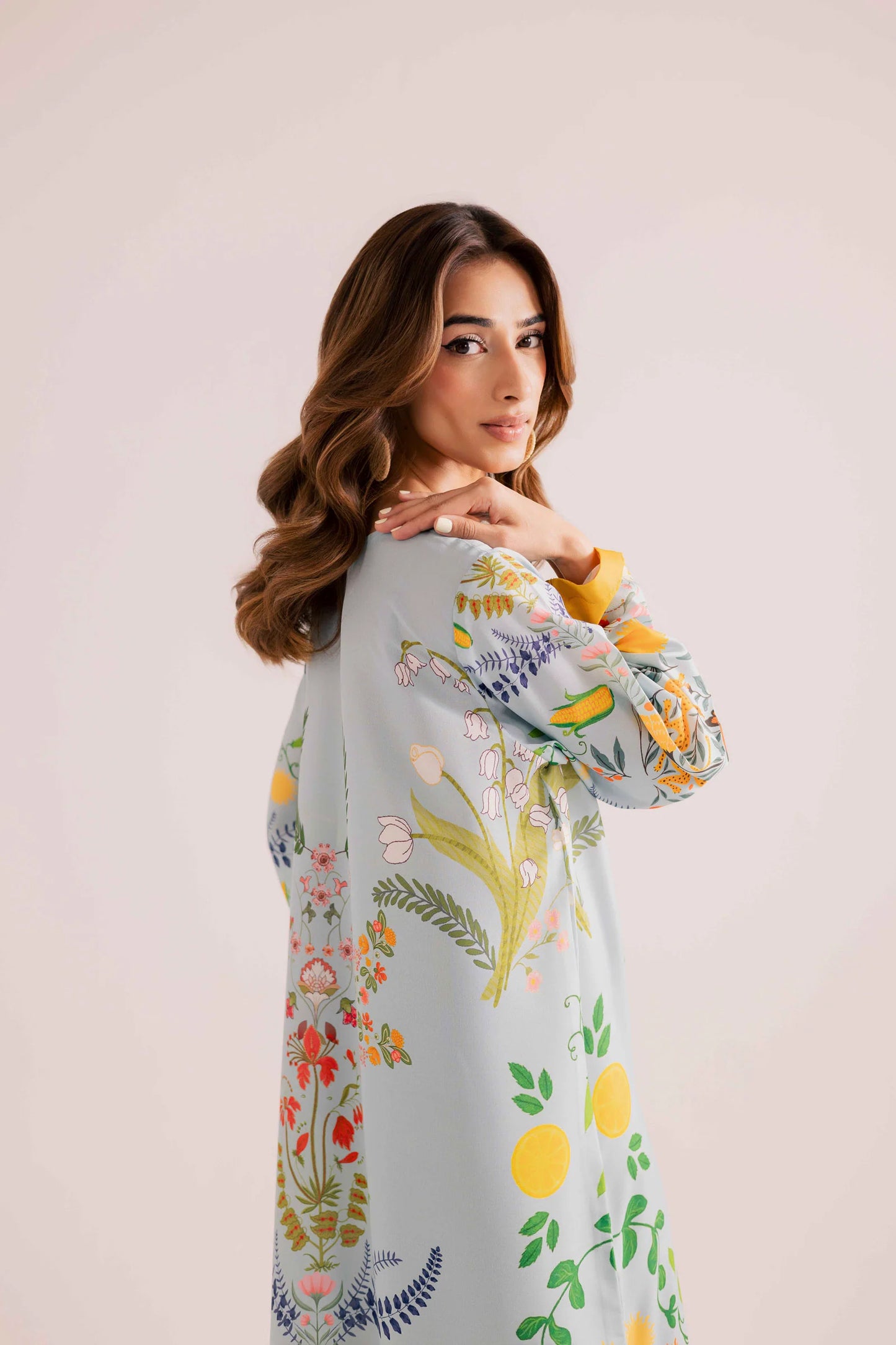 KF11 - Winter Printed Kaftaan | Winter Kaftaan | Silayi Pret