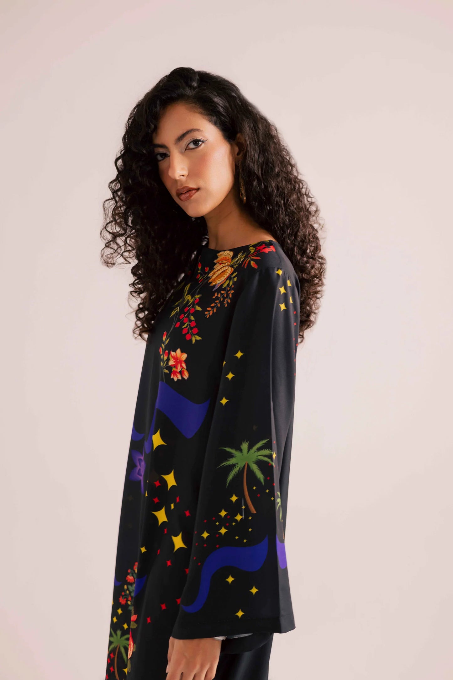 KF13 - Winter Printed Kaftaan | Winter Kaftaan | Silayi Pret