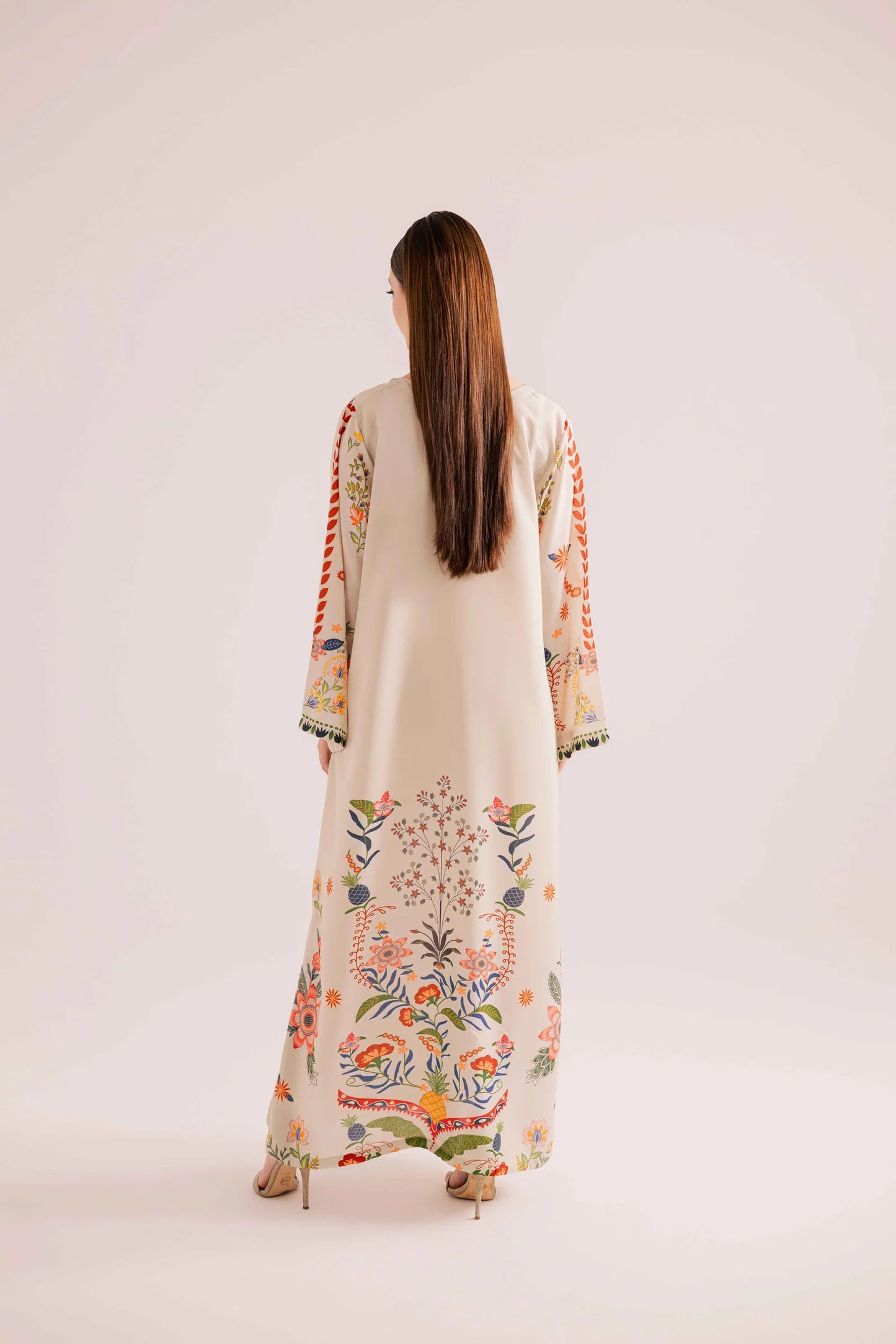 KF17 - Winter Printed Kaftaan | Winter Kaftaan | Silayi Pret