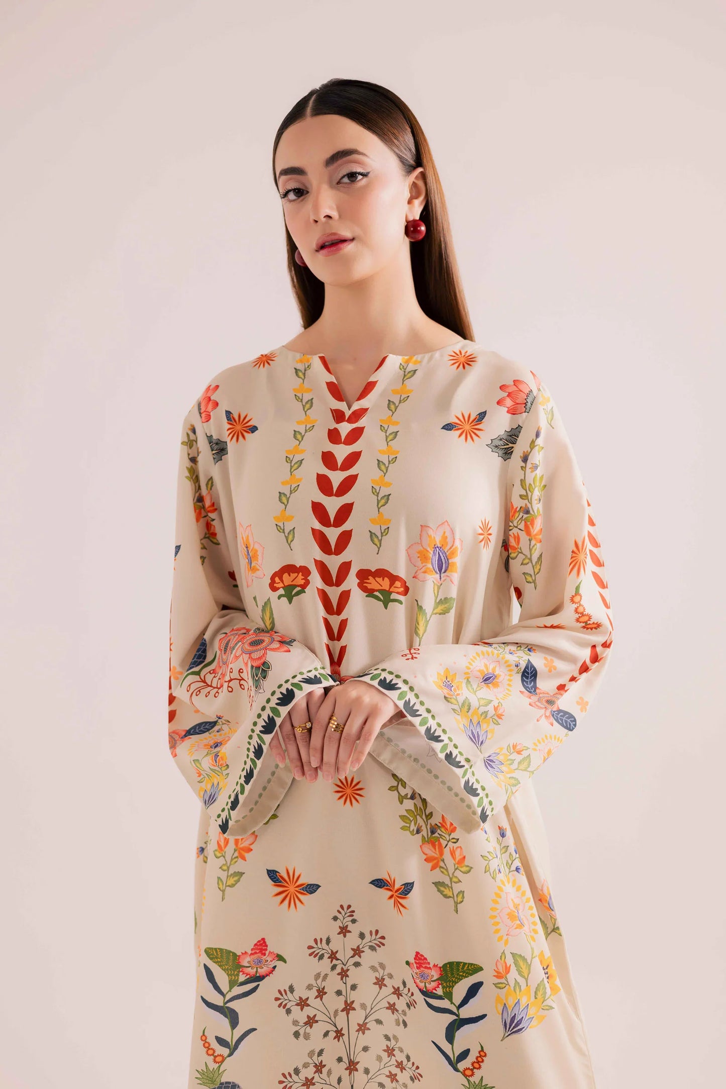 KF17 - Winter Printed Kaftaan | Winter Kaftaan | Silayi Pret