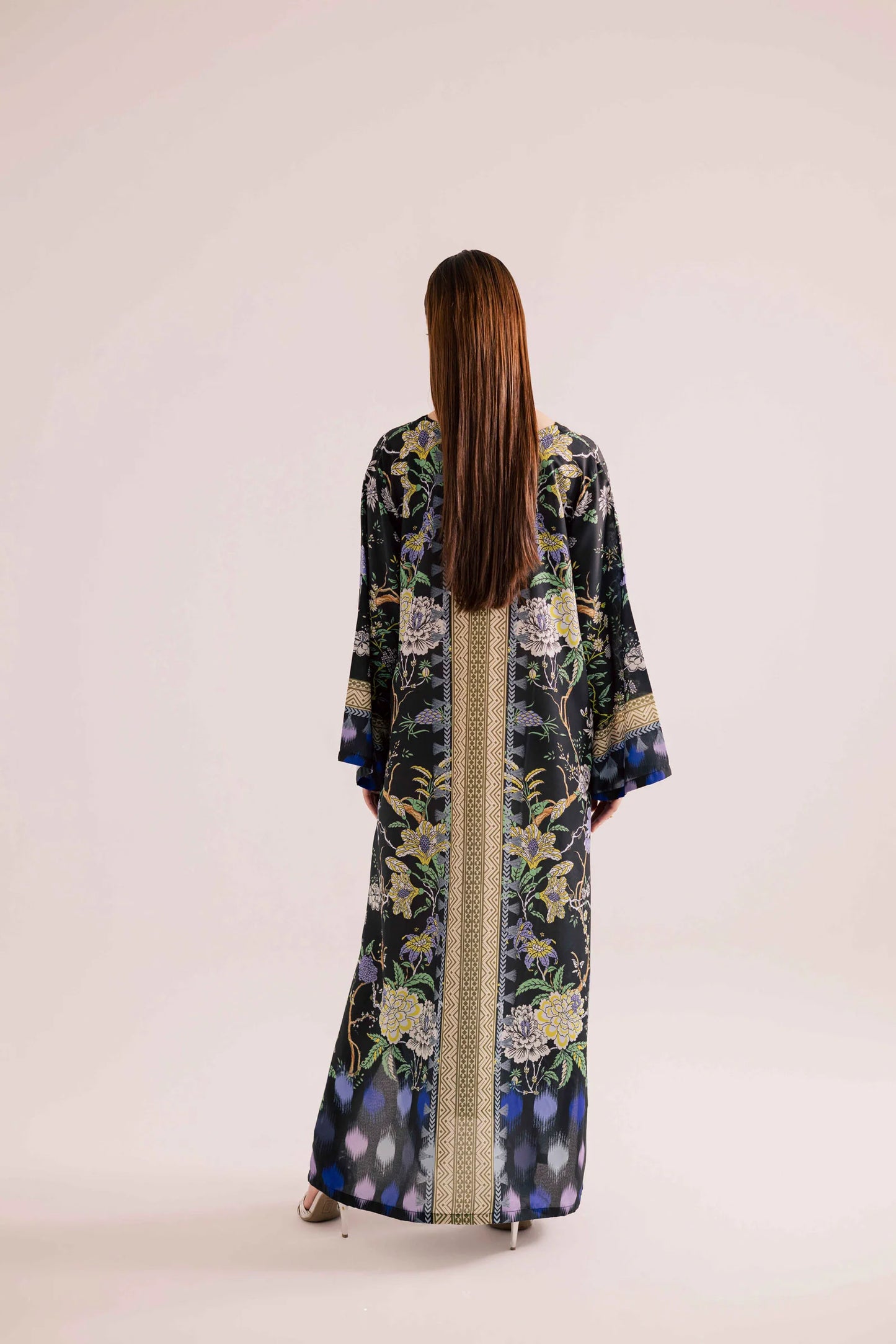 KF19 - Winter Printed Kaftaan | Winter Kaftaan | Silayi Pret