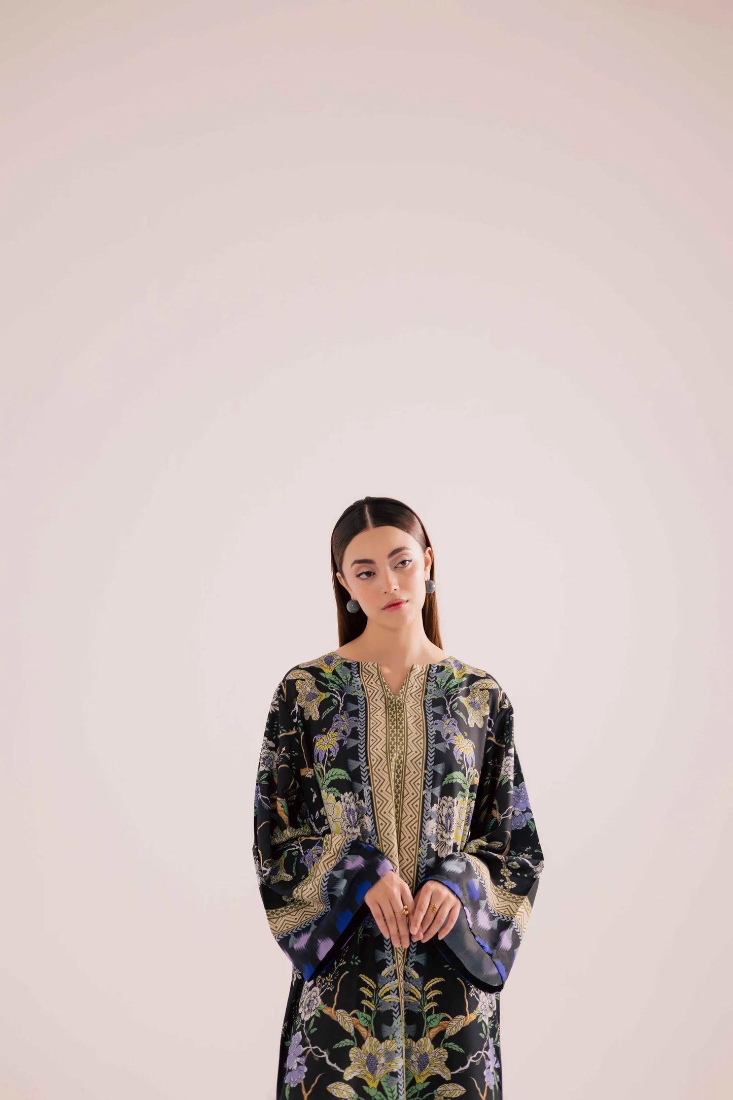 KF19 - Winter Printed Kaftaan | Winter Kaftaan | Silayi Pret