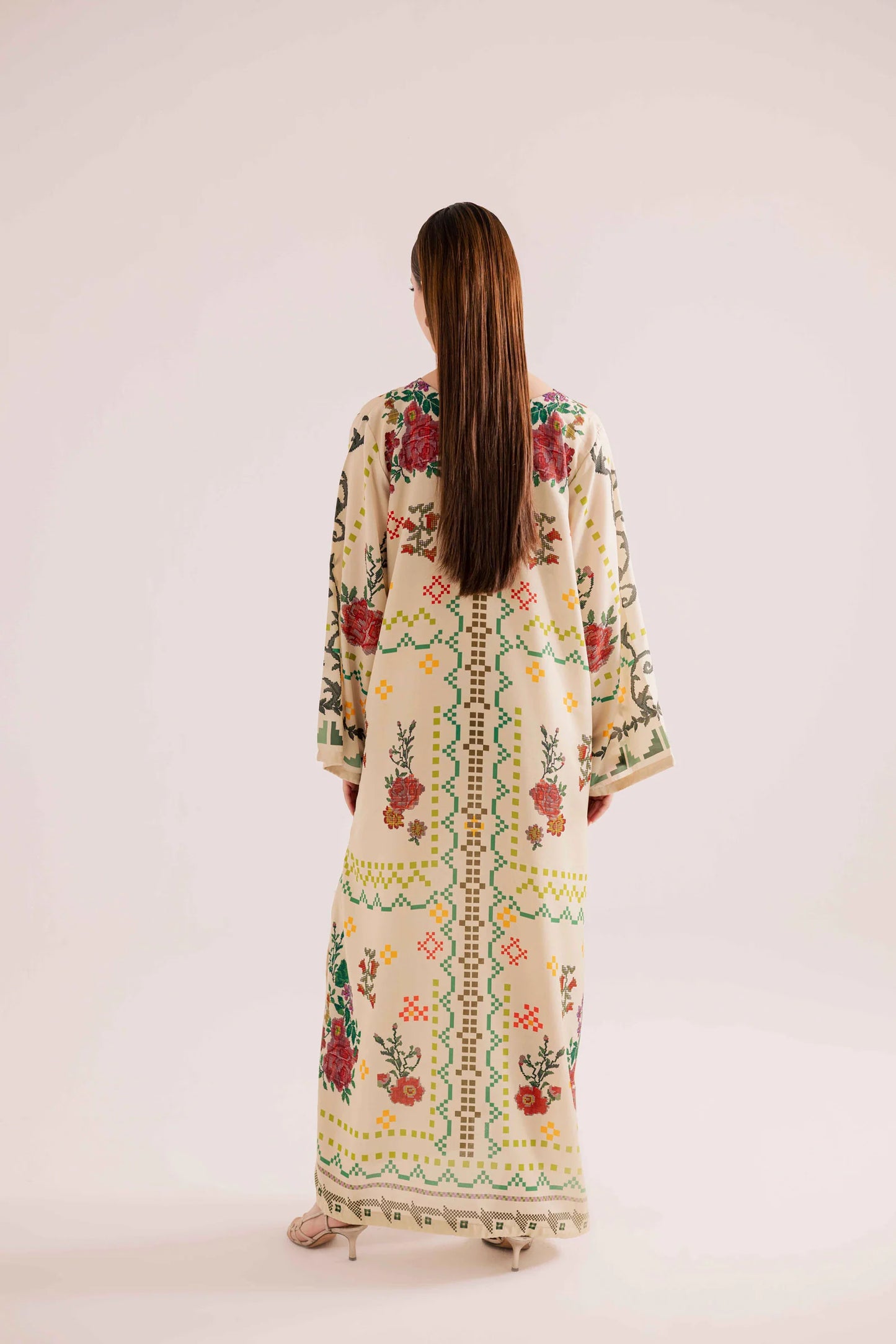 KF21 - Winter Printed Kaftaan | Winter Kaftaan | Silayi Pret