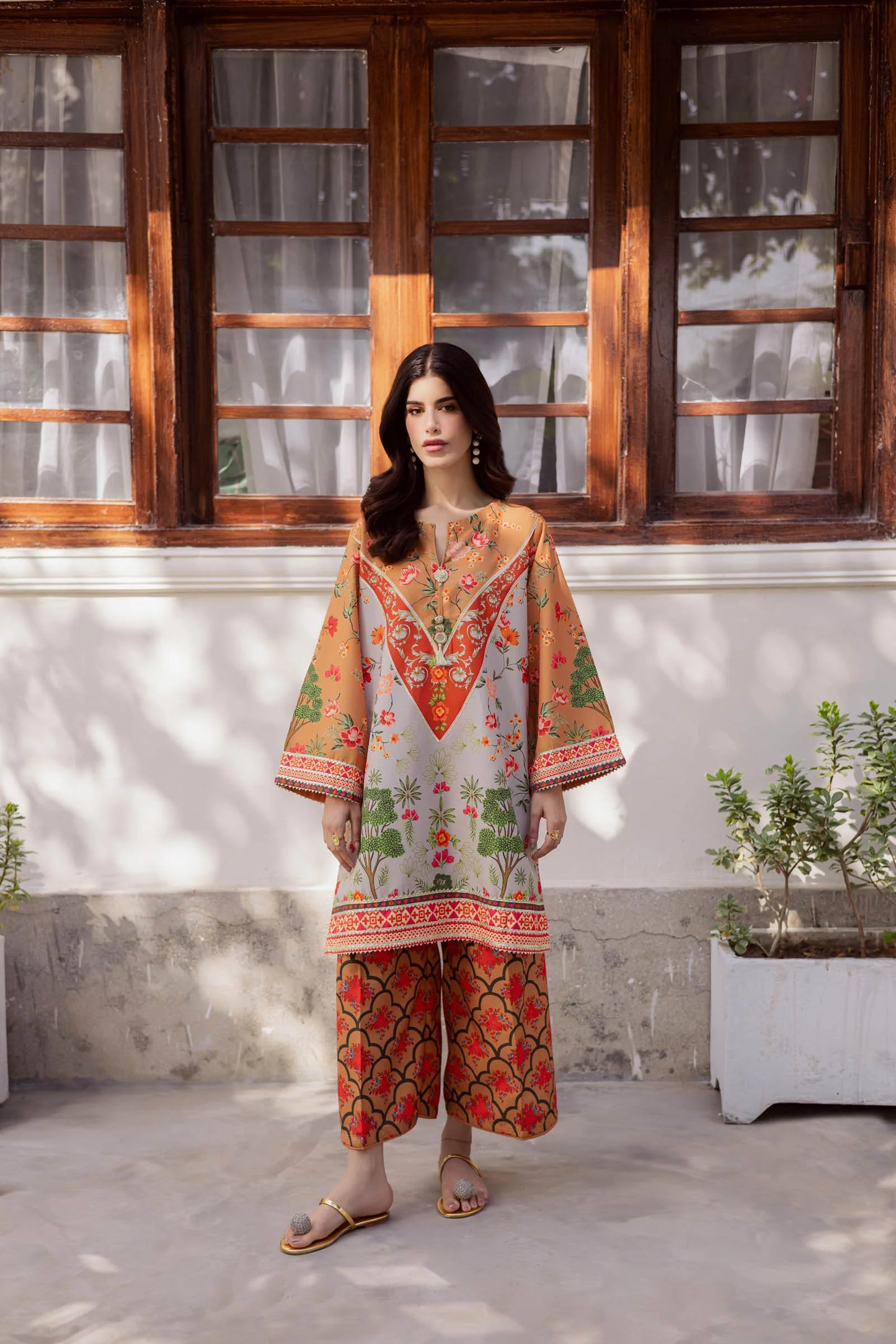 2PC Luxury Printed Pret- LP08 | Luxury Printed Pret | Silayi Pret