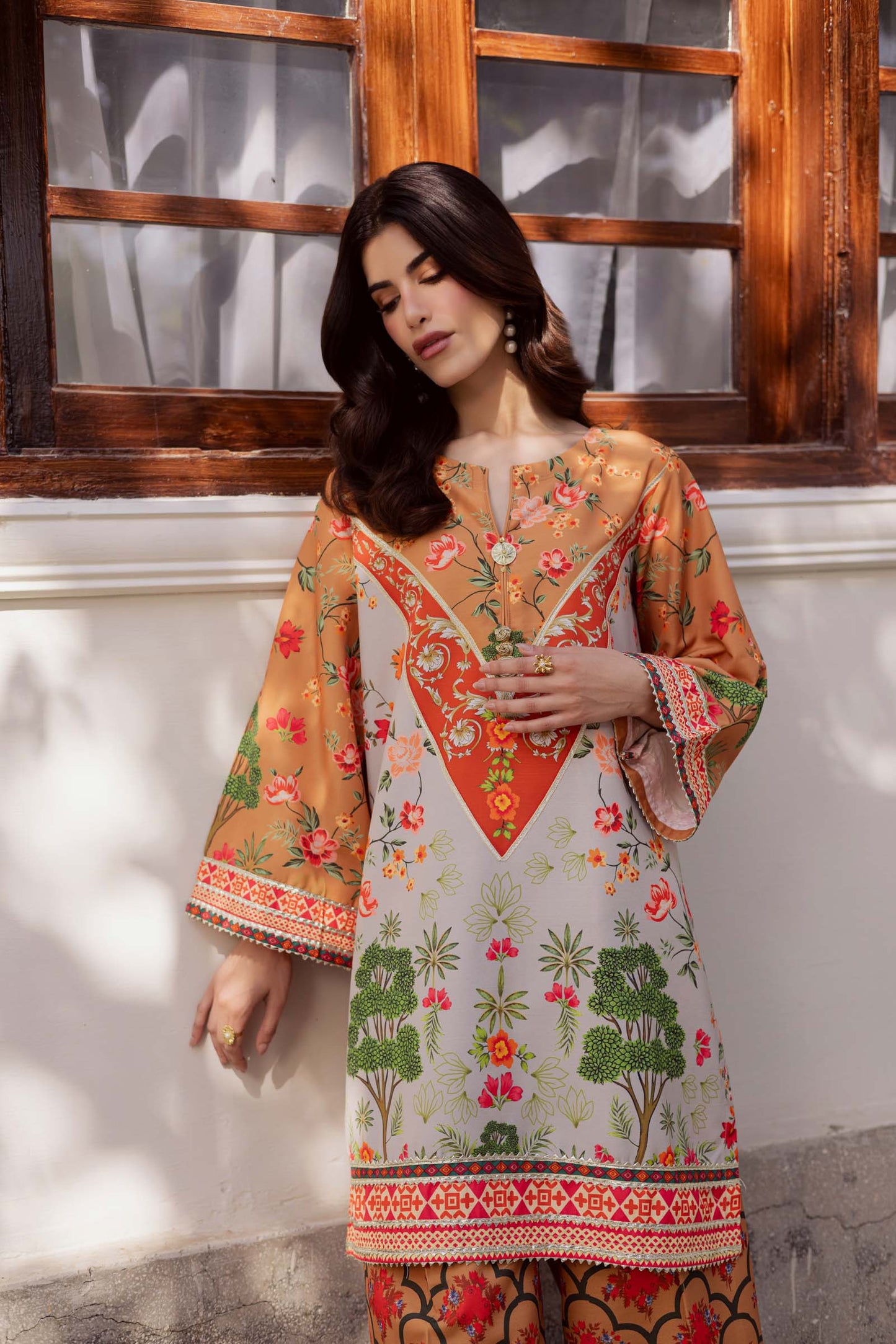 2PC Luxury Printed Pret- LP08 | Luxury Printed Pret | Silayi Pret