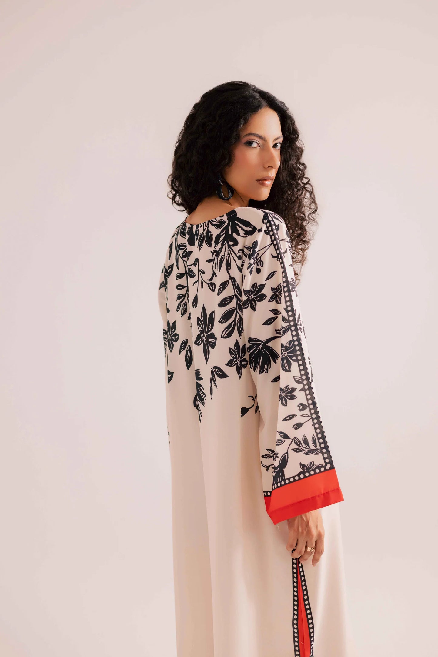 KF27 - Winter Printed Kaftaan | Winter Kaftaan | Silayi Pret