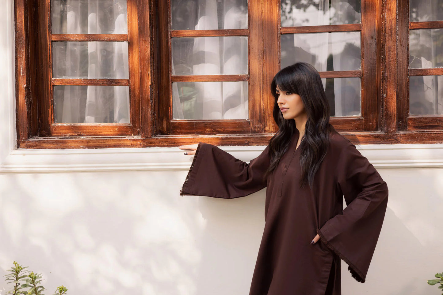 2 PC Khaddar Solid FSK 03 – Dark Brown | Winter Solids | Silayi Pret