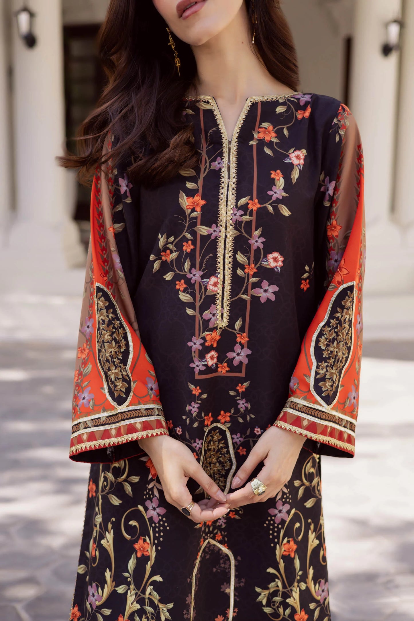 2PC Luxury Printed Pret- LP09 | Luxury Printed Pret | Silayi Pret