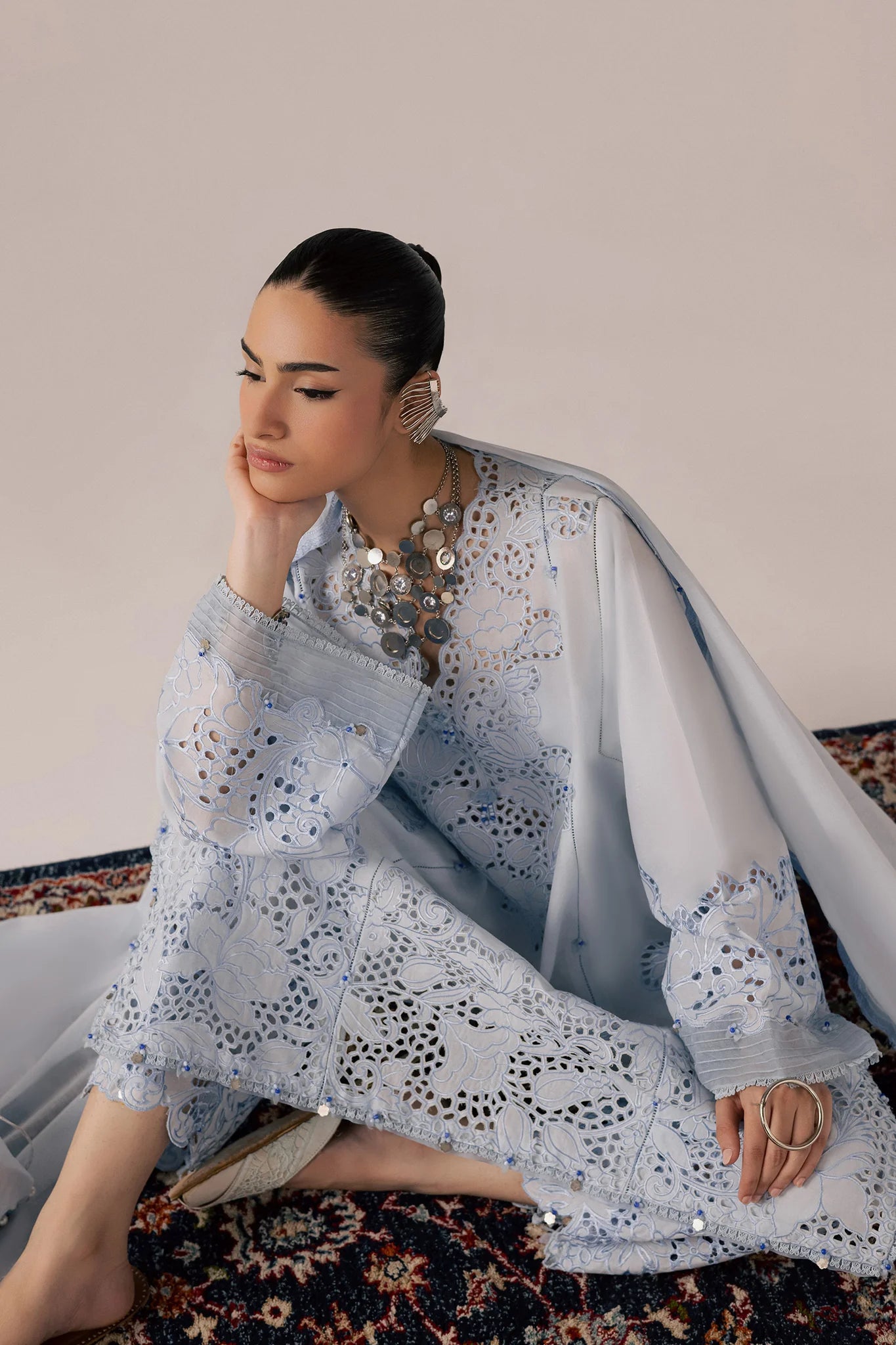 BRUMINE (EL26-02 A ST) | STITCHED-ELAN LAWN'26 | ELAN
