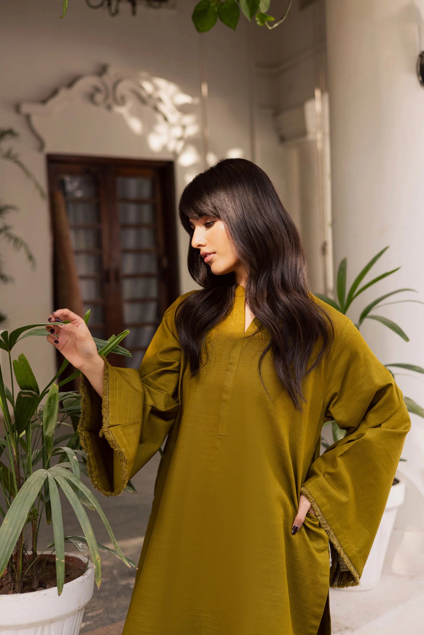 2 PC Khaddar Solid FSK 03 – Green | Winter Solids | Silayi Pret