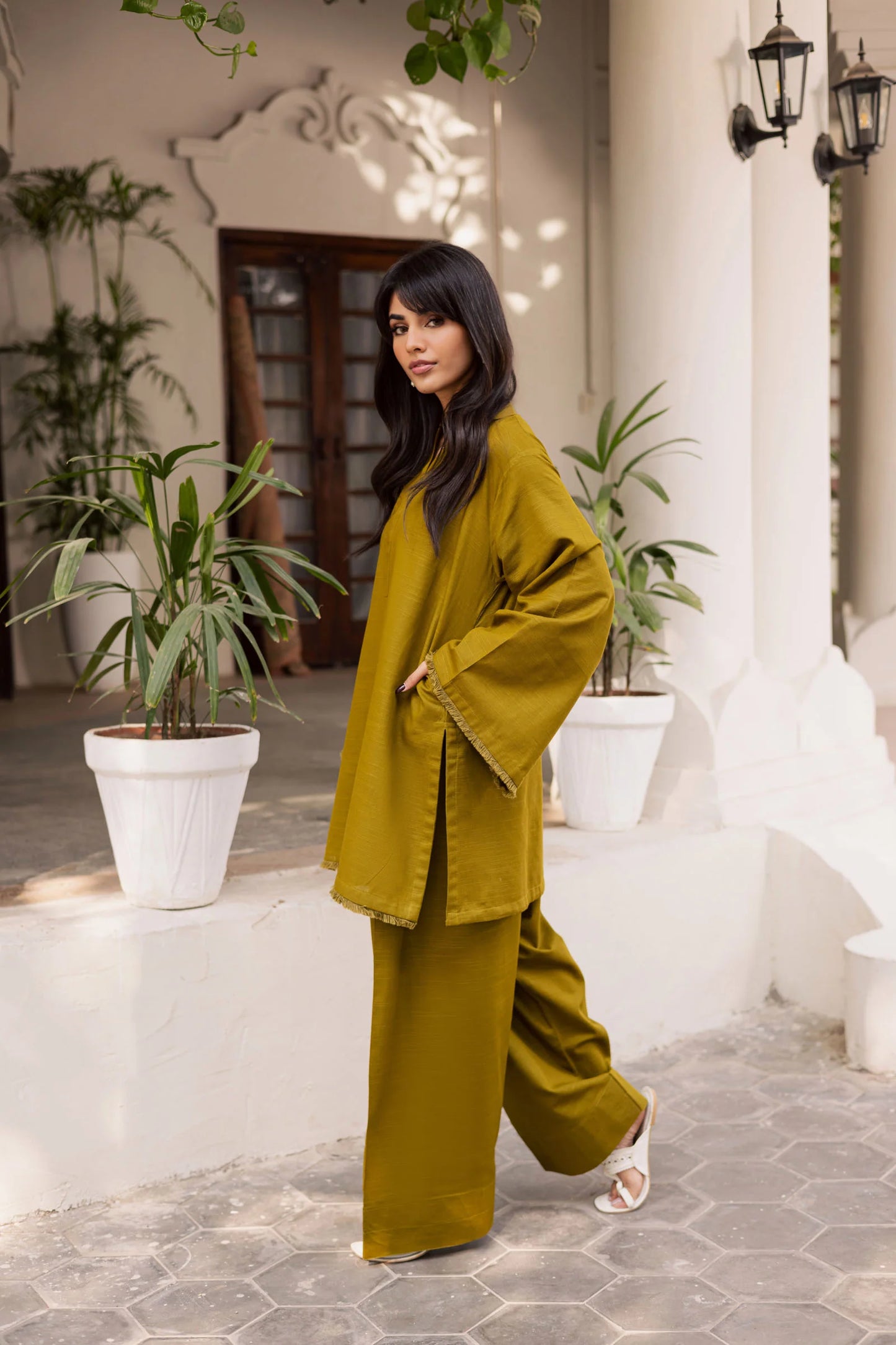 2 PC Khaddar Solid FSK 03 – Green | Winter Solids | Silayi Pret