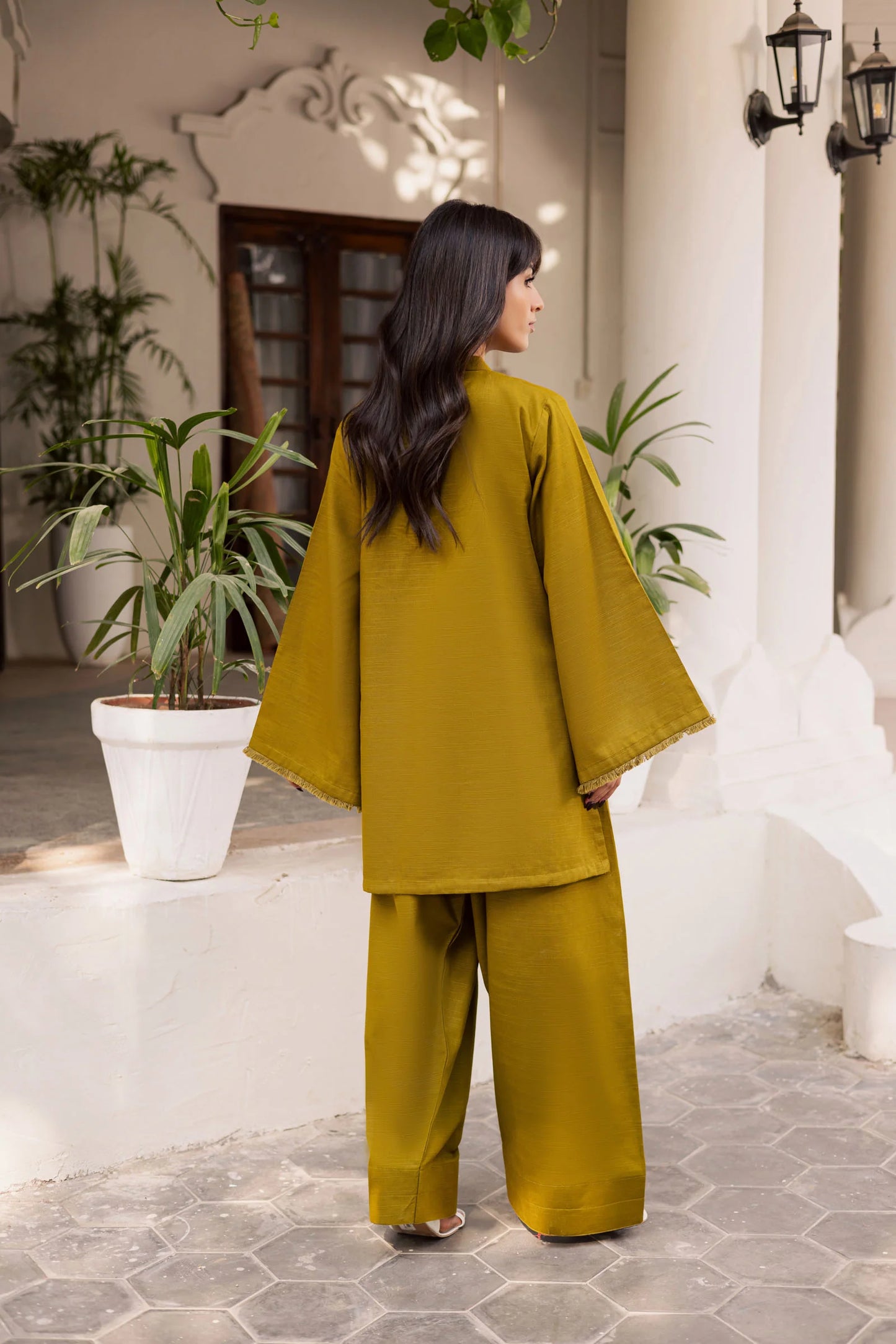 2 PC Khaddar Solid FSK 03 – Green | Winter Solids | Silayi Pret