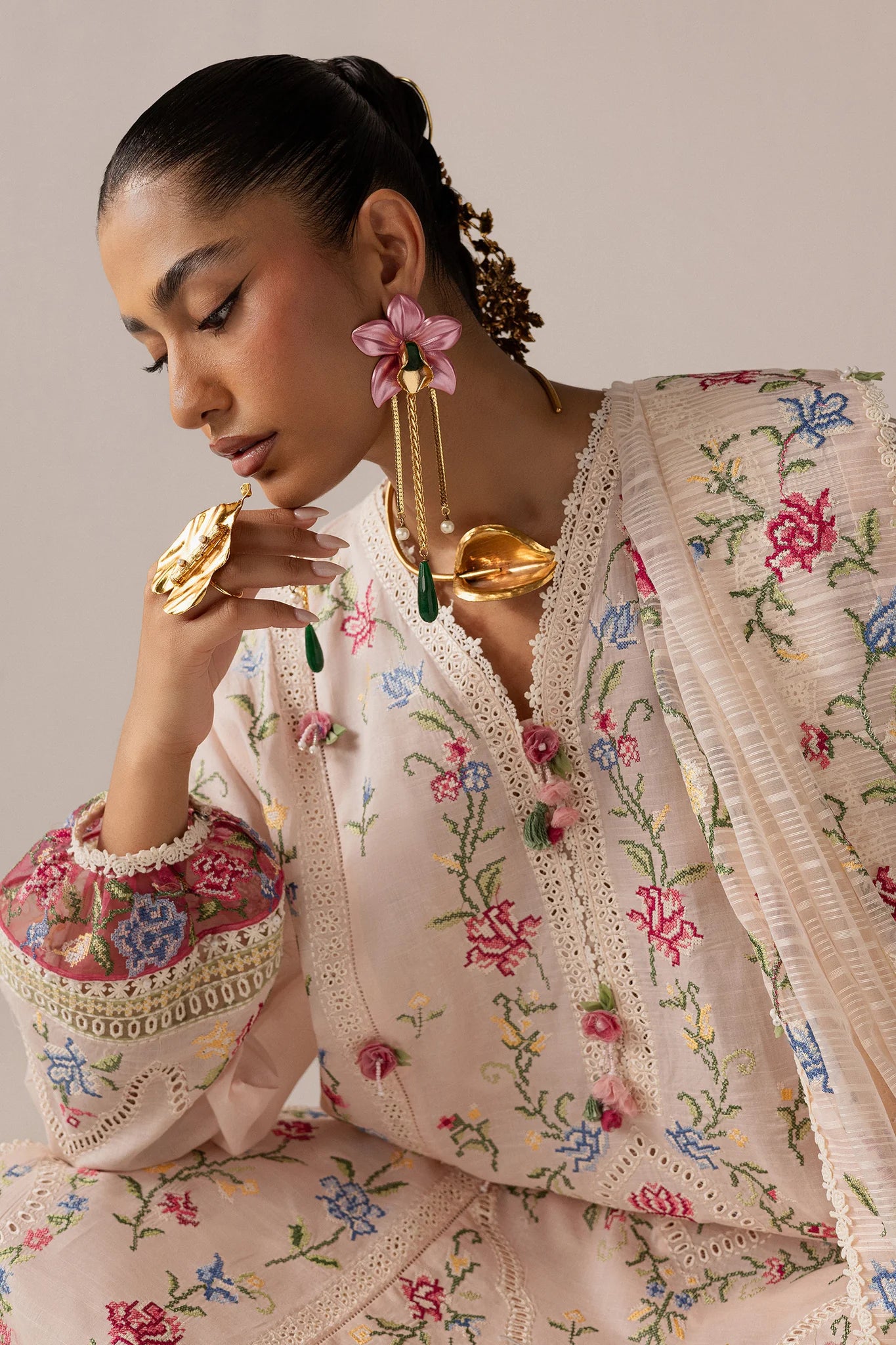 SOZRAAG (EL26-03 A ST) | STITCHED-ELAN LAWN'26 | ELAN