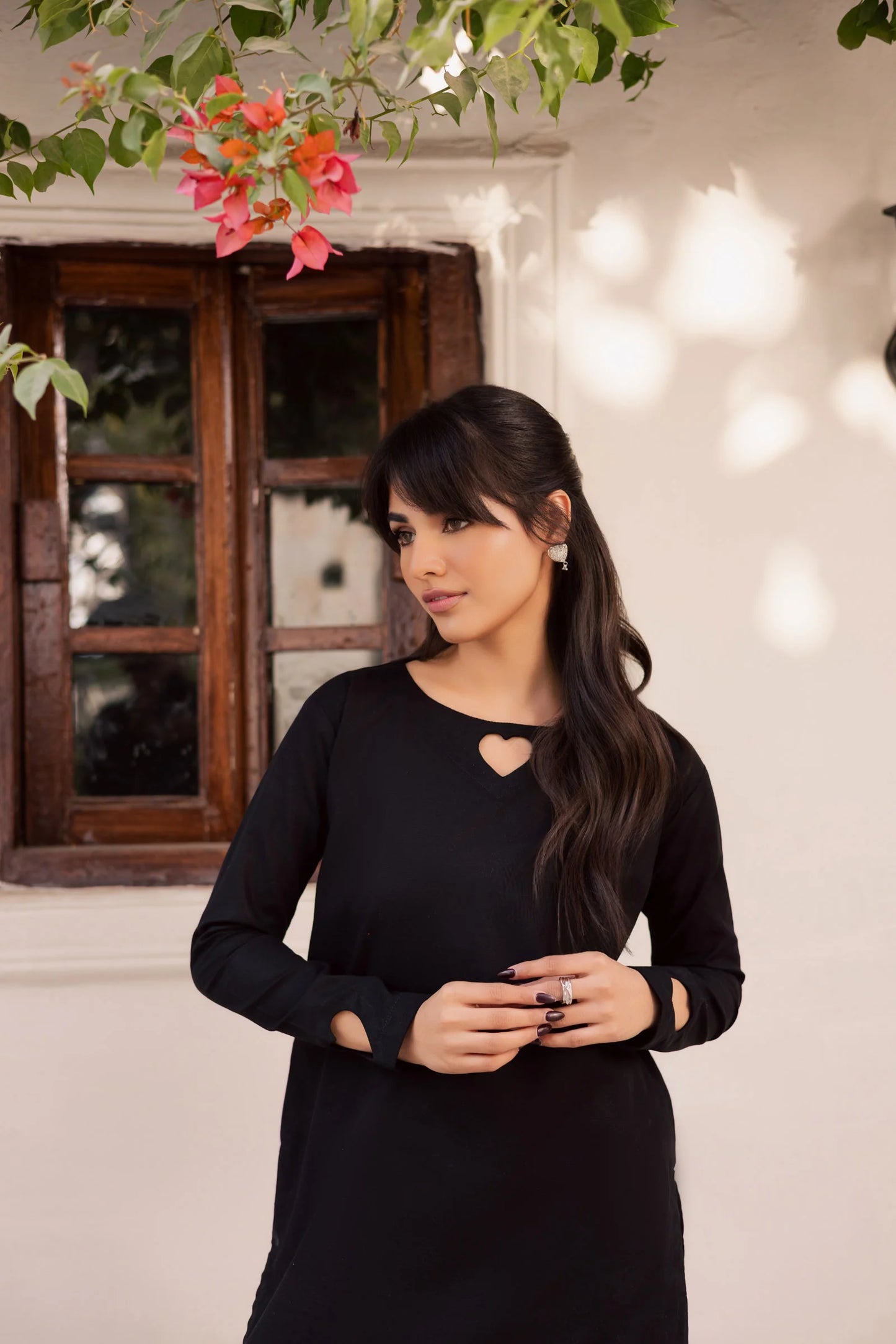 2PC Khaddar Solid HSK 06 – Black | Winter Solids | Silayi Pret