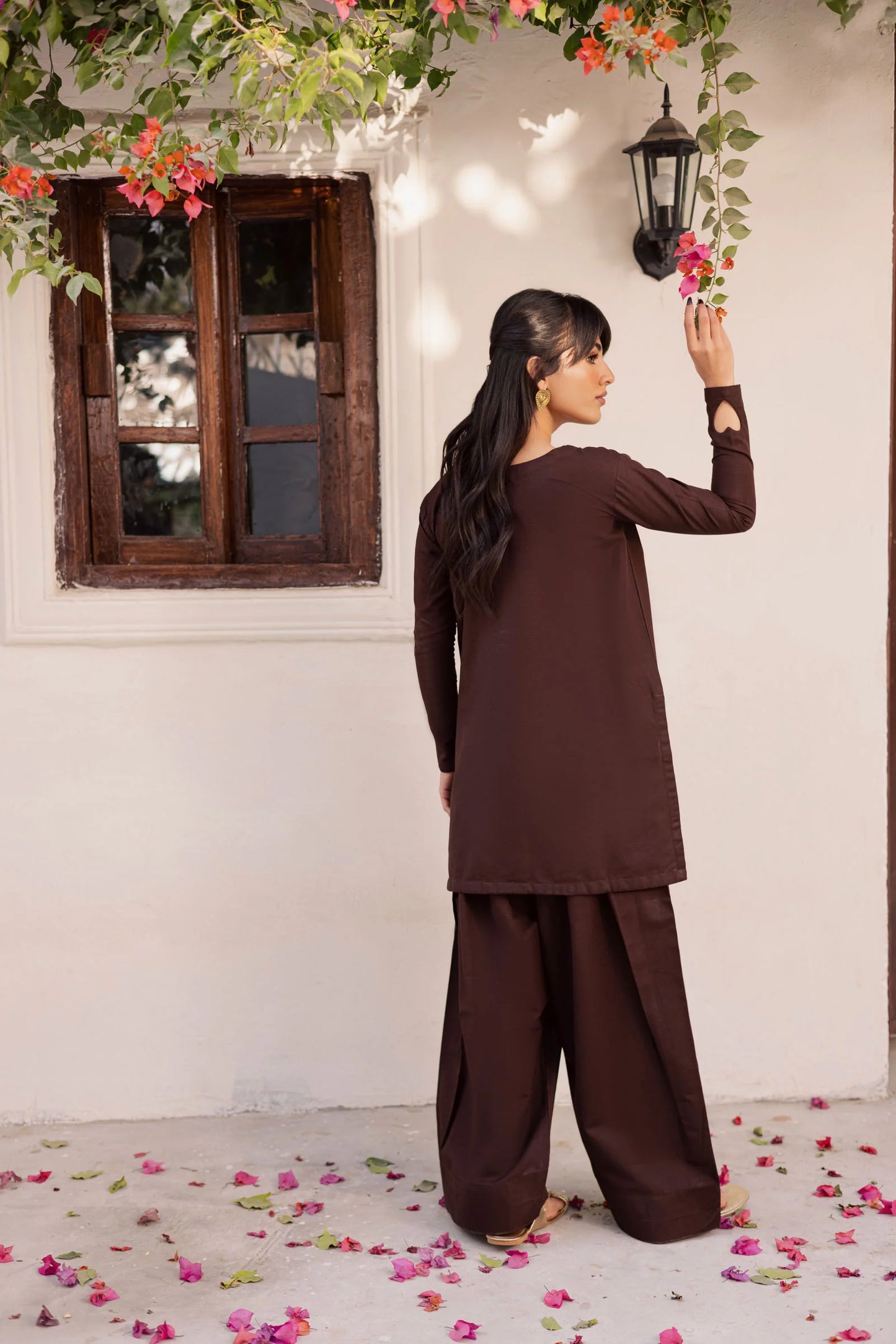 2PC Khaddar Solid HSK 06 – Dark Brown | Winter Solids | Silayi Pret