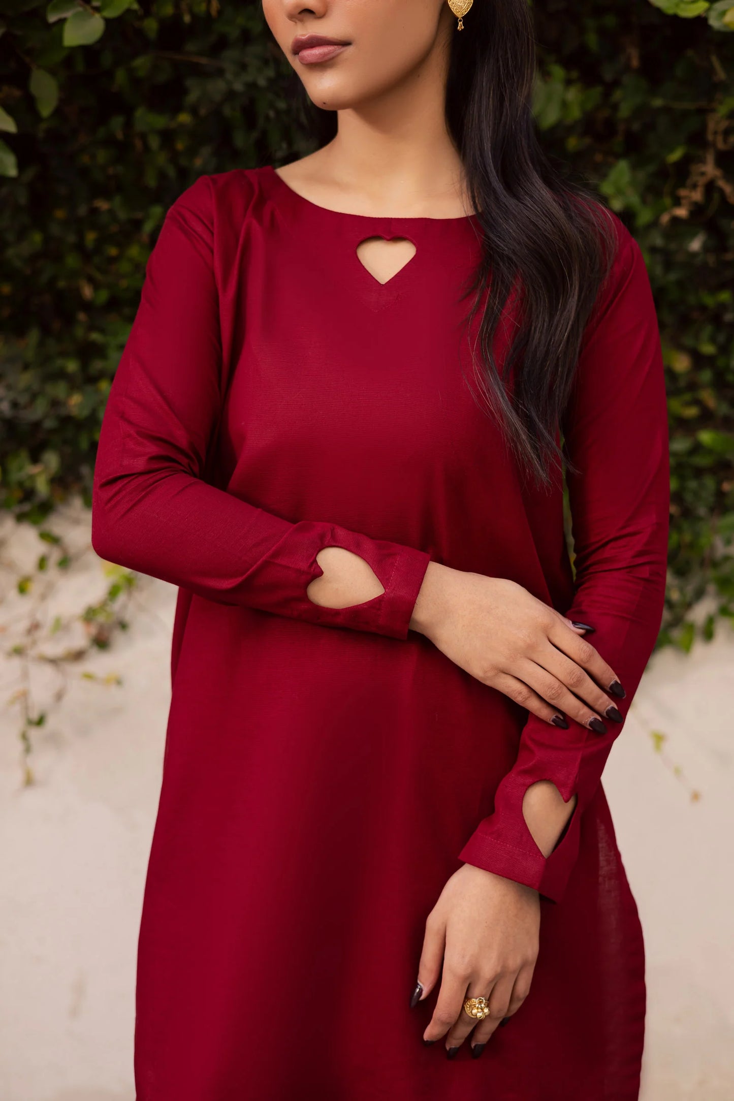 2PC Khaddar Solid HSK 06 – Maroon | Winter Solids | Silayi Pret