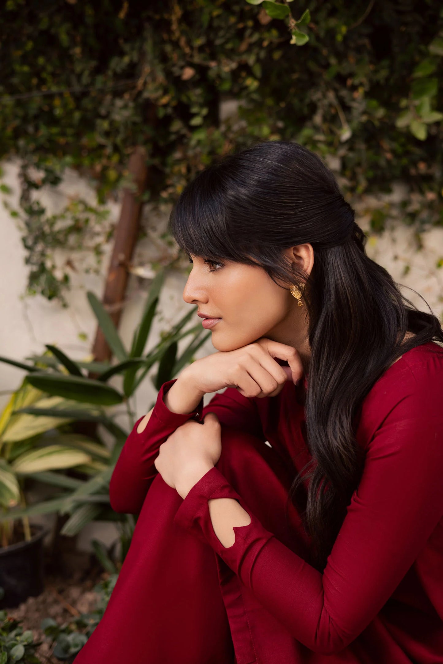 2PC Khaddar Solid HSK 06 – Maroon | Winter Solids | Silayi Pret