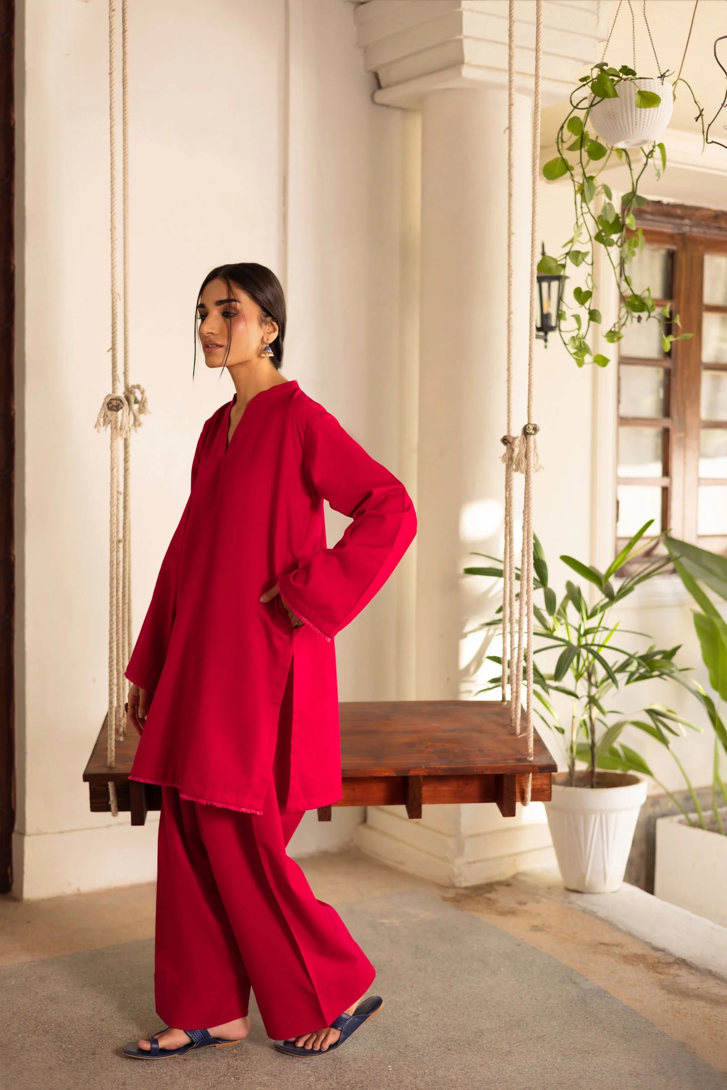 2 PC Khaddar Solid FSK 03 – Shocking Pink | Winter Solids | Silayi Pret