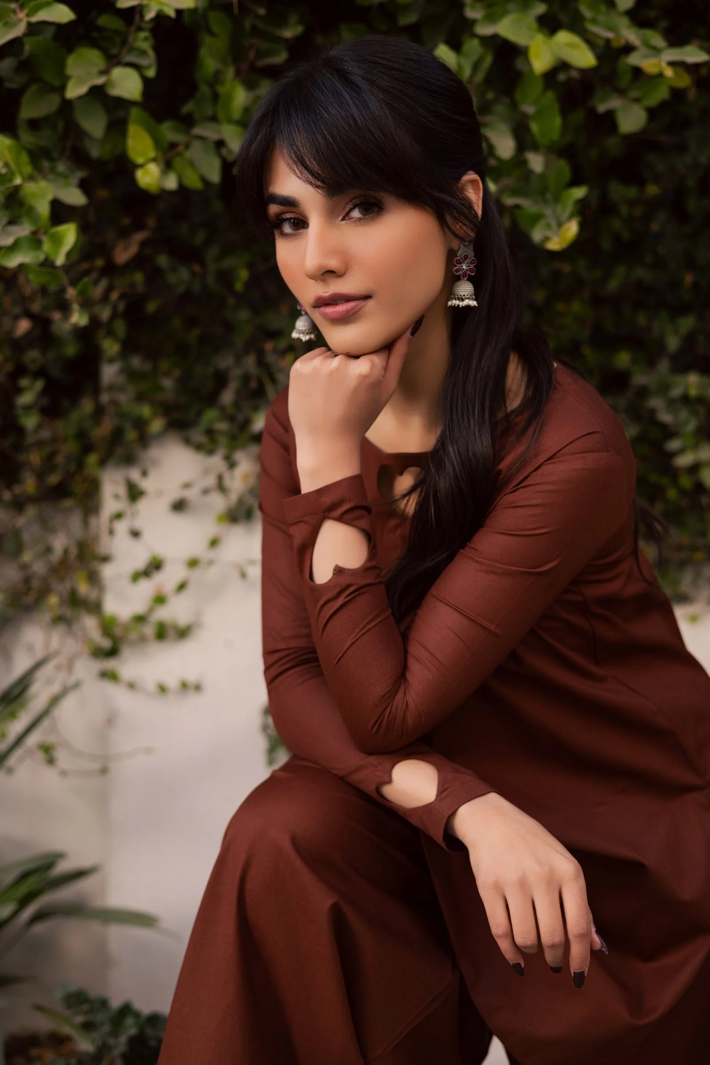 2PC Khaddar Solid HSK 06 – Chocolate Brown | Winter Solids | Silayi Pret