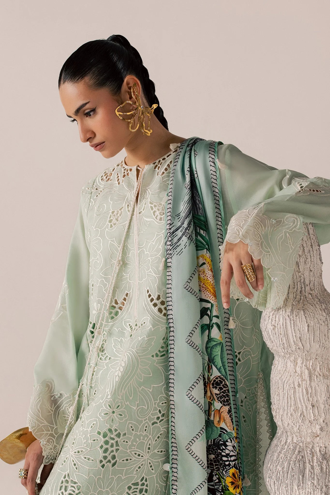 ZEVARÉ (EL26-07 A ST) | STITCHED-ELAN LAWN'26 | ELAN