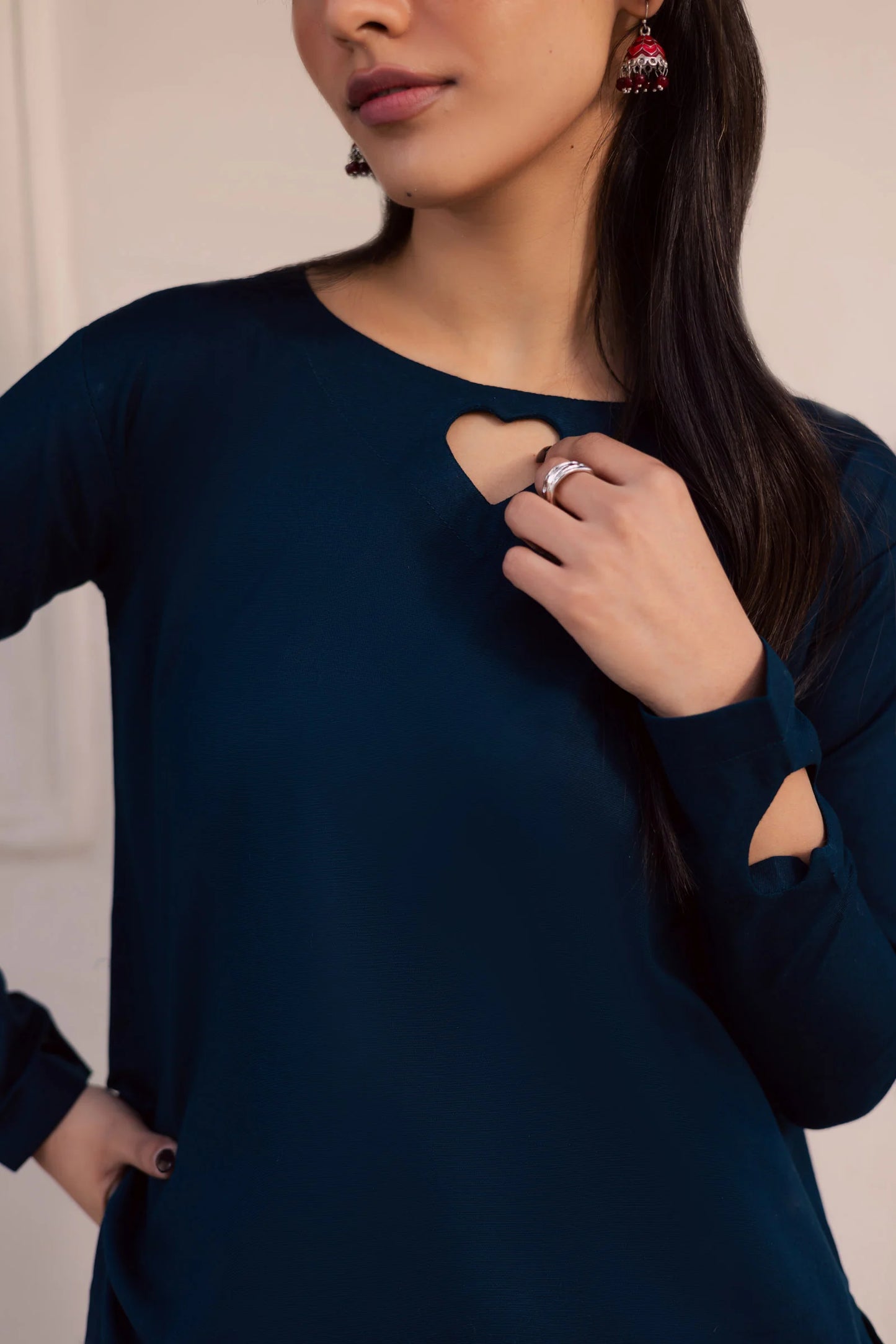 2PC Khaddar Solid HSK 06 – Teal | Winter Solids | Silayi Pret