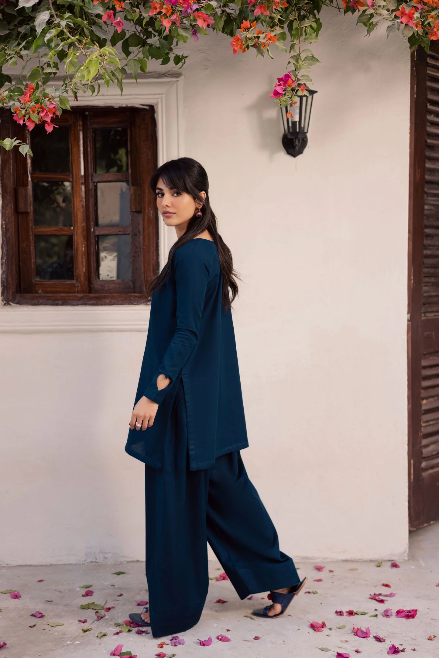 2PC Khaddar Solid HSK 06 – Teal | Winter Solids | Silayi Pret