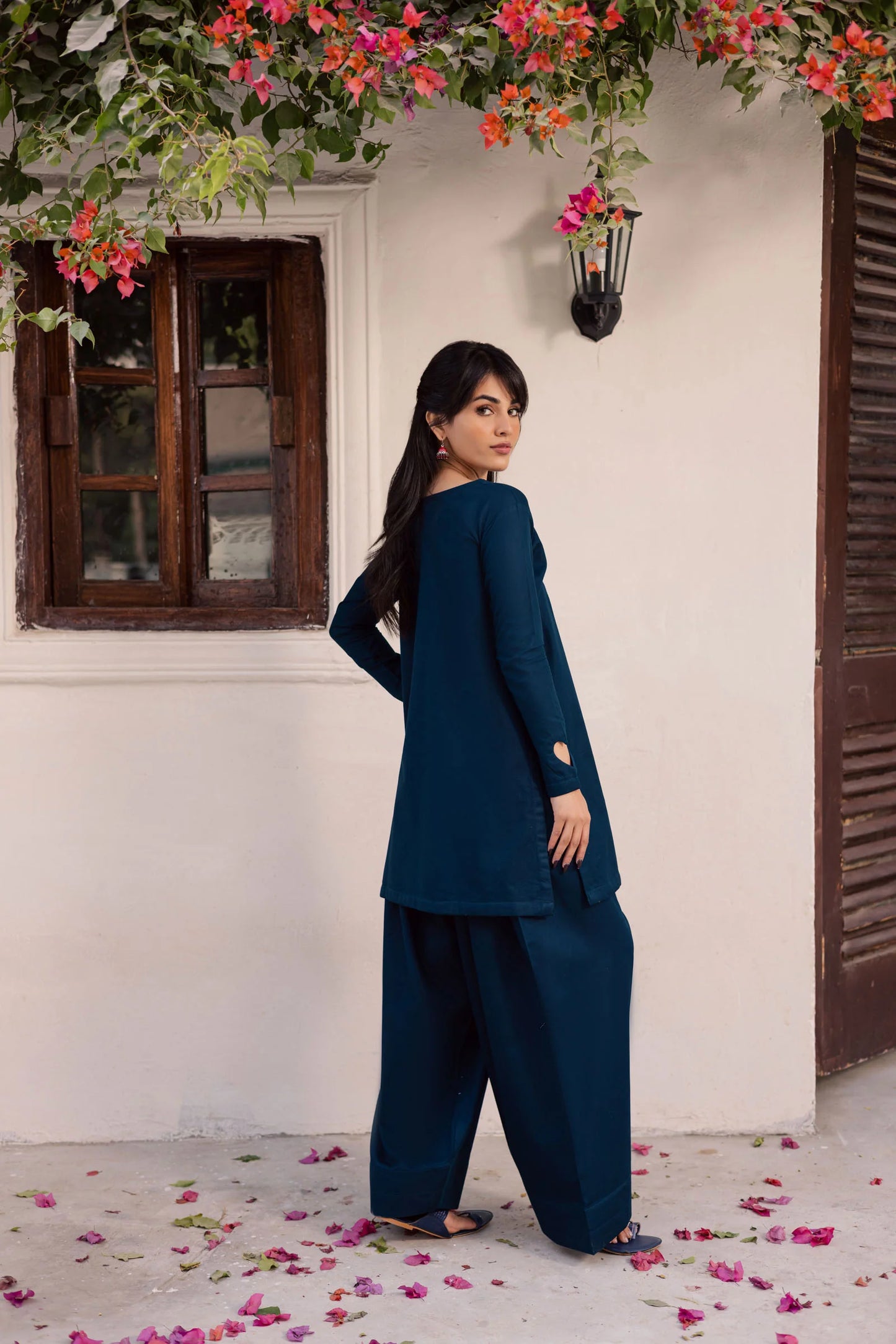 2PC Khaddar Solid HSK 06 – Teal | Winter Solids | Silayi Pret