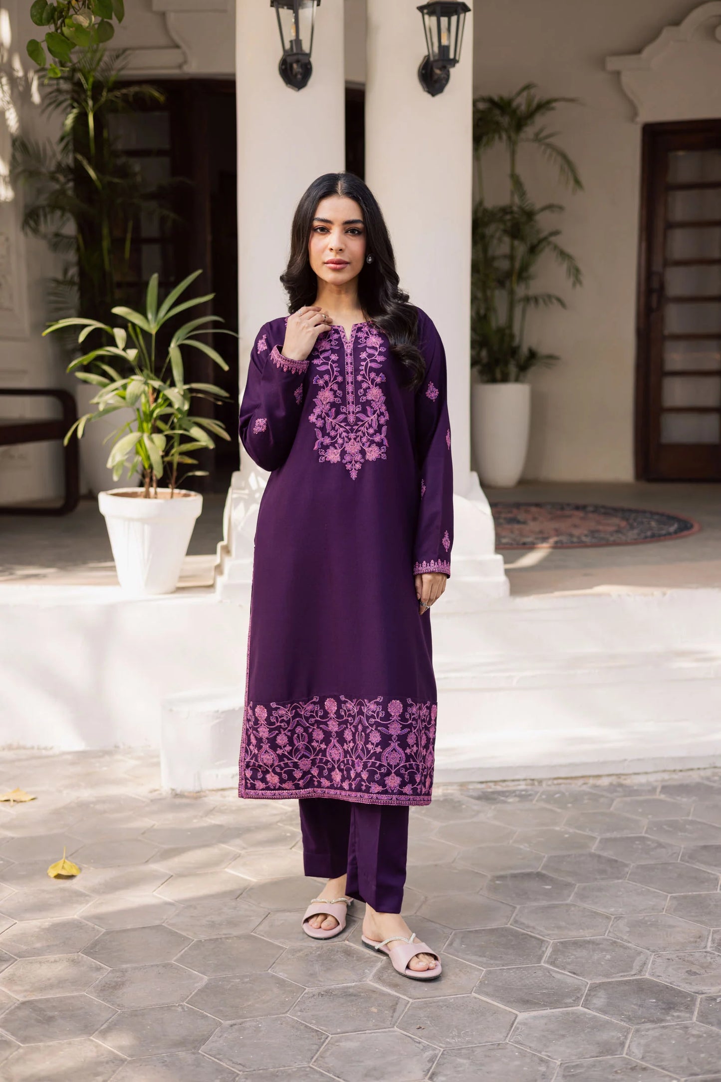 2PC Winter Embroidered Dress-1178 | Winter Edit | Silayi Pret